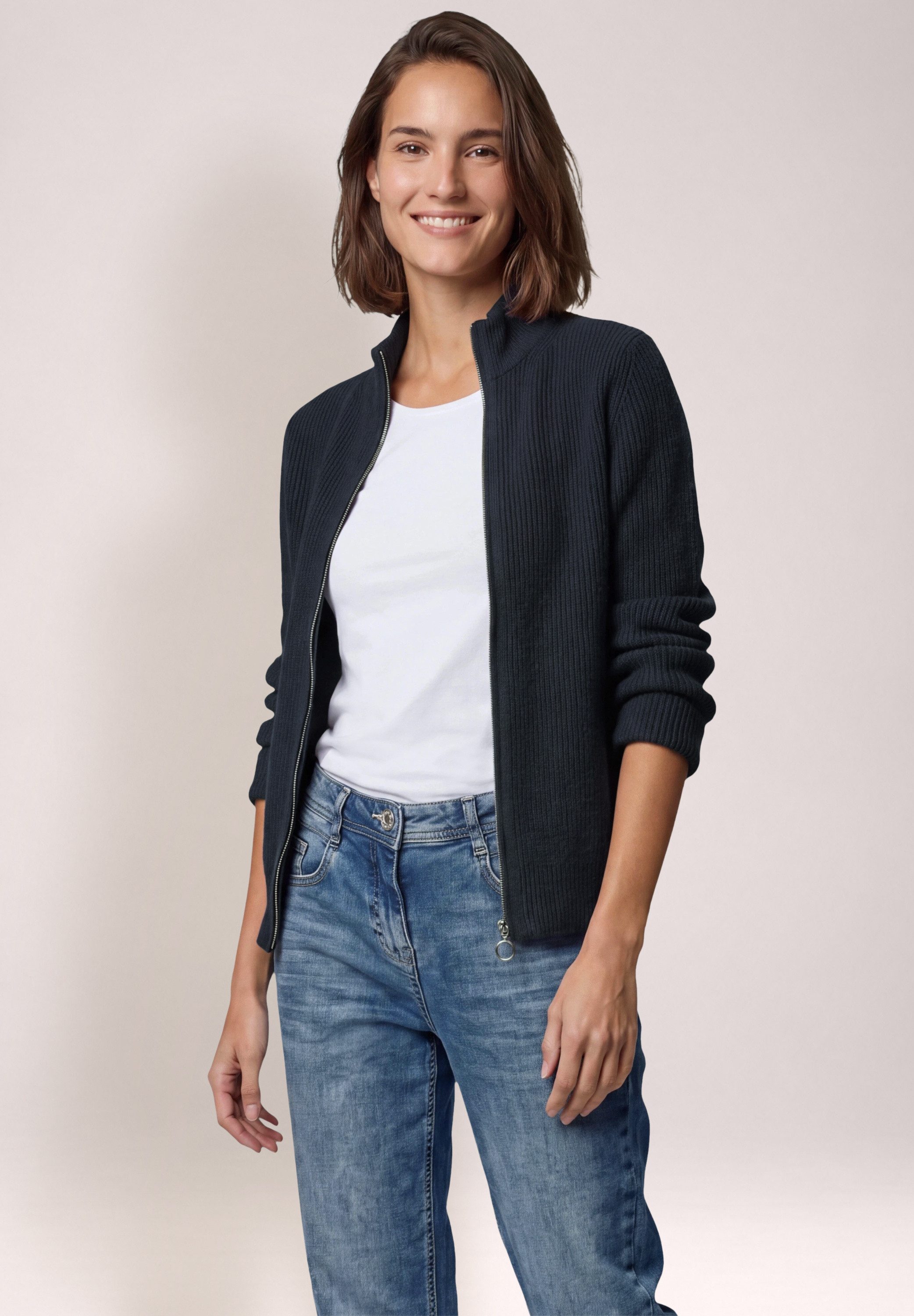 CECIL Cardigan aus Feinstrick