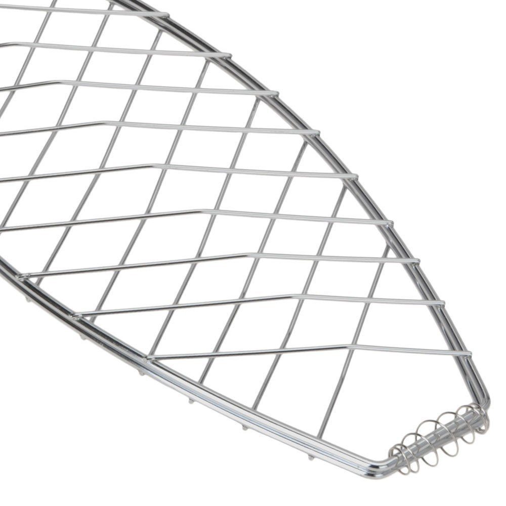 ToCi Grillguthalter 4 Stk. Fisch-Griller Holzgriff Fischbräter Fisch-Grillzange Fischzange, mit Holzgriff, klappbar