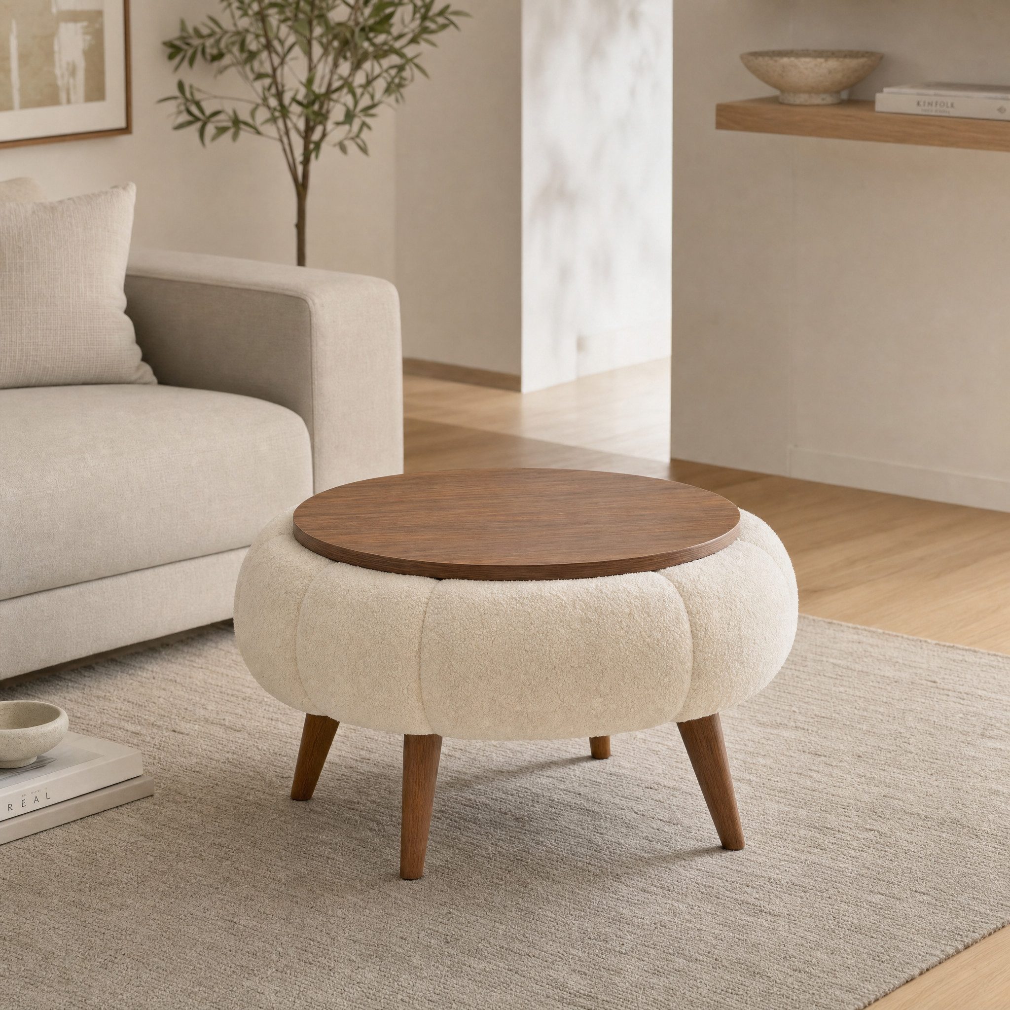 Skye Decor Couchtisch Papatya Couchtisch 60 (1-St), Runde Tischplatte – Bild 2 von 5