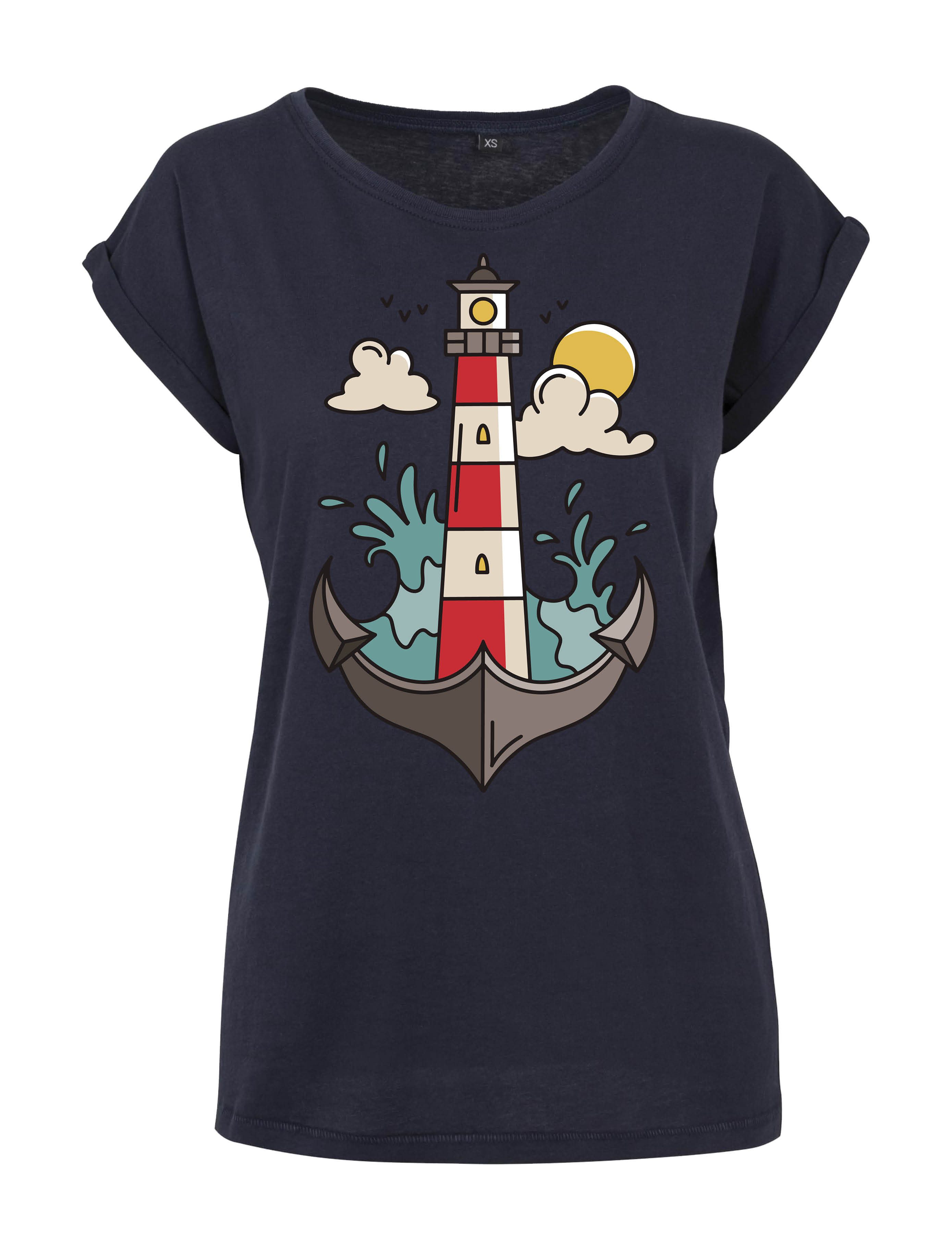 Youth Designz Print-Shirt "Anker Leuchtturm" Damen günstig online kaufen