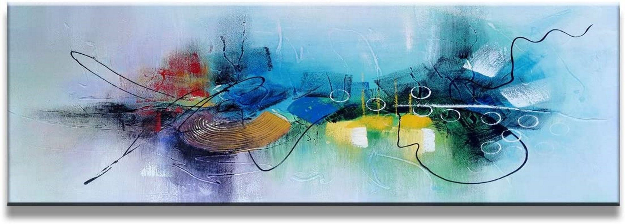 Leinwandbild 1-teiliges Bild auf Leinwand fertig gerahmt Maße 120 x 40 cm