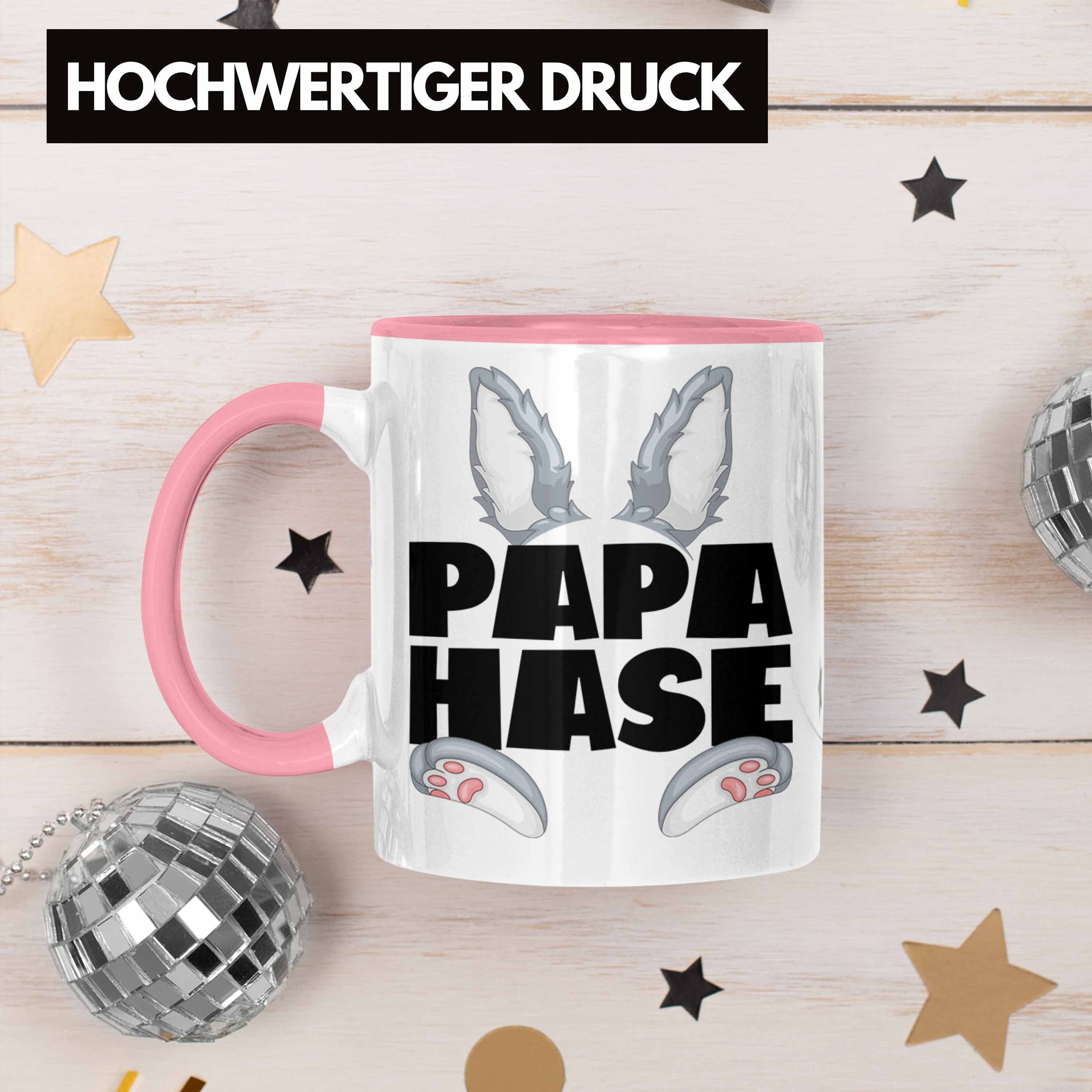 Be Geschenk Tasse für Rosa Hasen-Vater Hase Geschenkidee Tasse Papa Kaffee-Becher Trendation