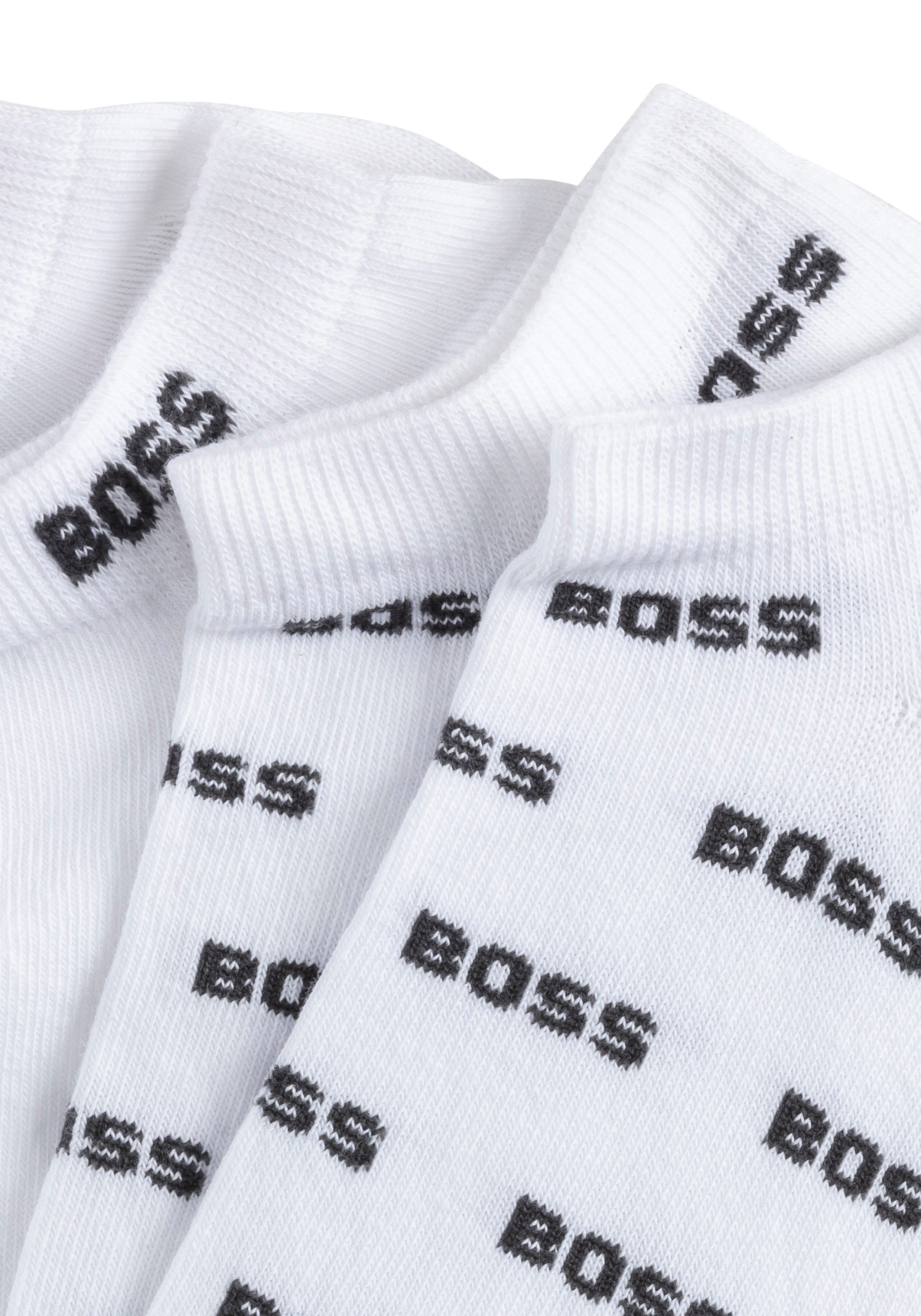 BOSS Freizeitsocken 2P AS Allover CC (Packung, 2er) mit Logostickereien
