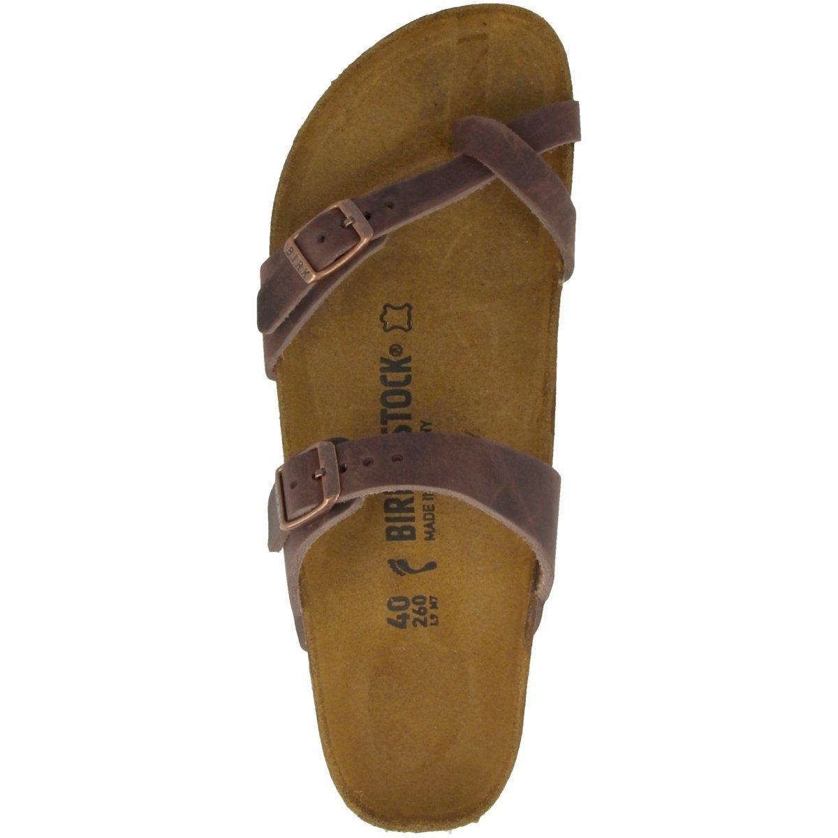 Birkenstock Mayari geöltes Nubukleder normal Damen Pantolette Hausschuhe, Sandaletten, Mules, Pantoffeln, Slipper