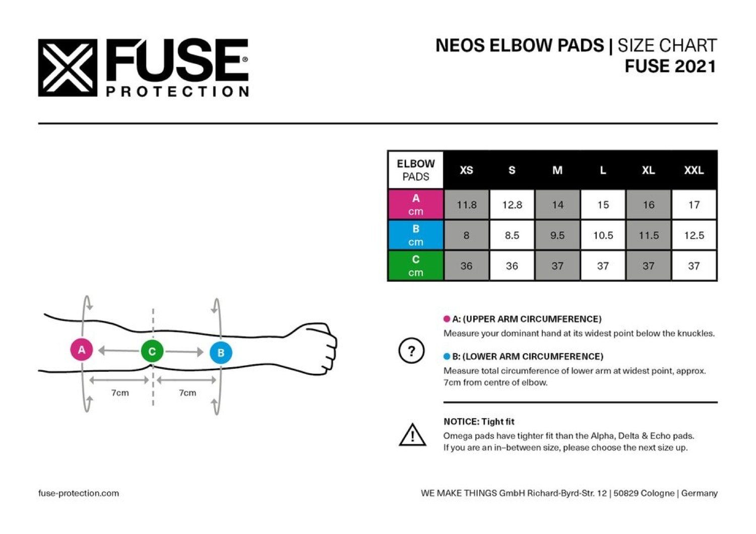 FUSE Protection Protection Soft Protektoren-Set Alpha für FUSE Ellenbogenschützer