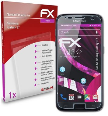 atFoliX Schutzfolie Panzerglasfolie für Samsung Galaxy S7, Ultradünn und superhart