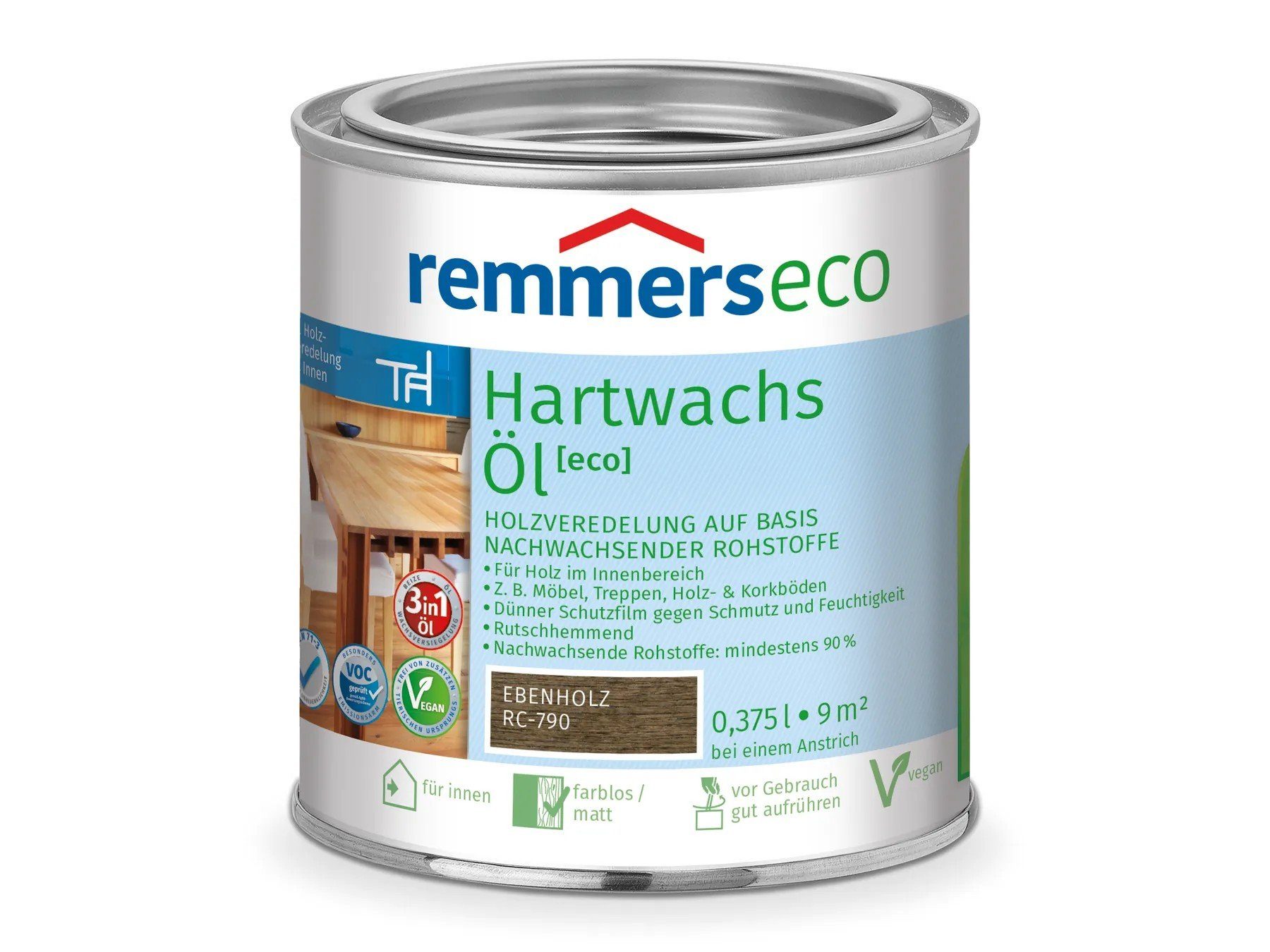 Remmers Hartwachsöl Hartwachs-Öl [eco] ebenholz (RC-790)