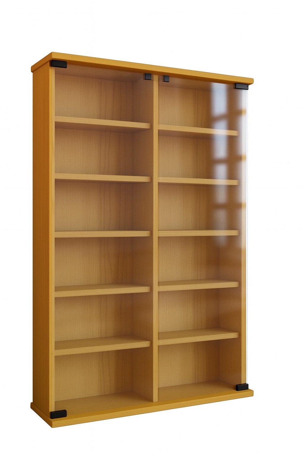 VCM CD-Regal Holz CD DVD Stand Regal Schrank Roma Glastür günstig online kaufen