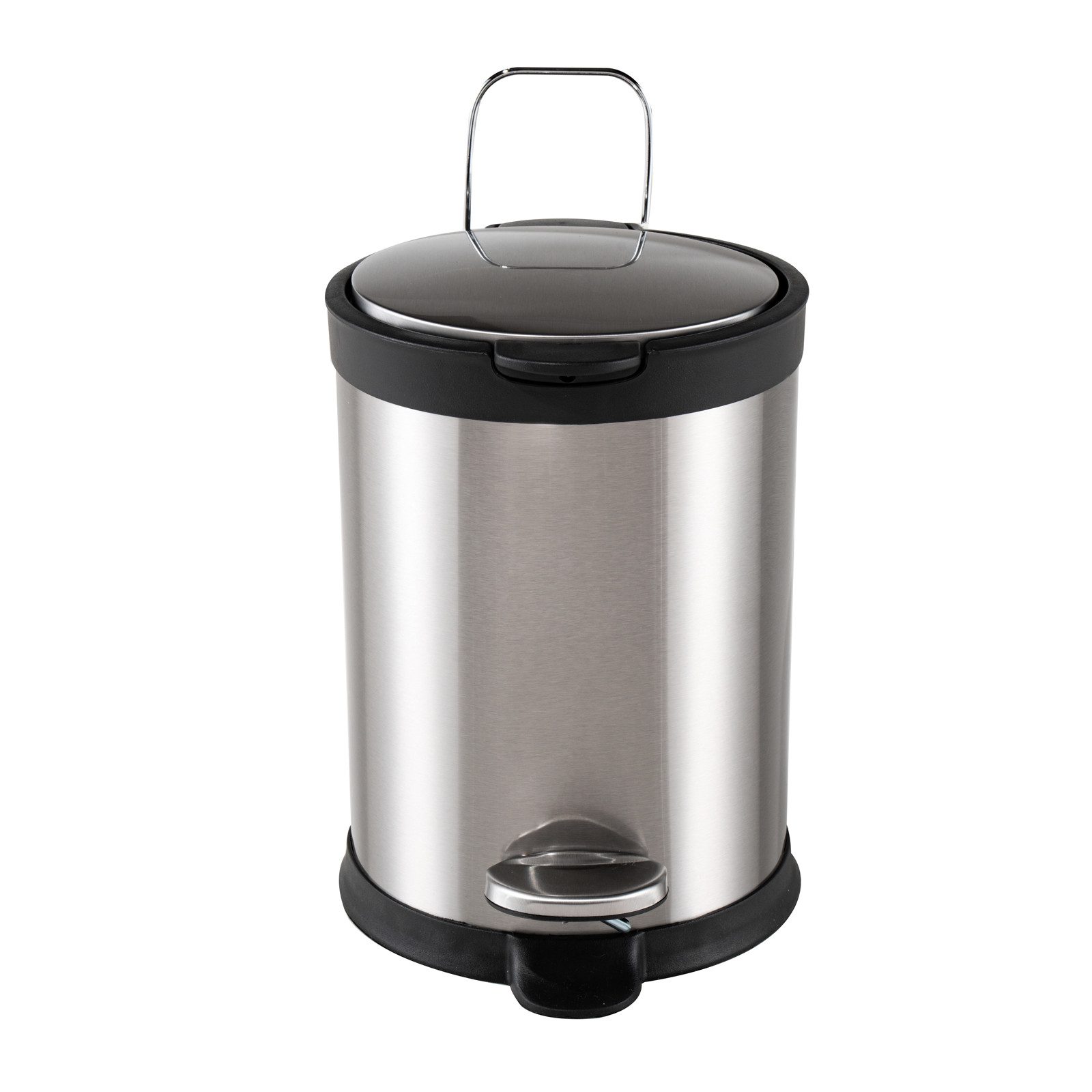 HTI-Living Kosmetikeimer Treteimer Edelstahl Jannik 3 Liter, Mülleimer Kosmetikeimer mit Soft-Close-Deckel