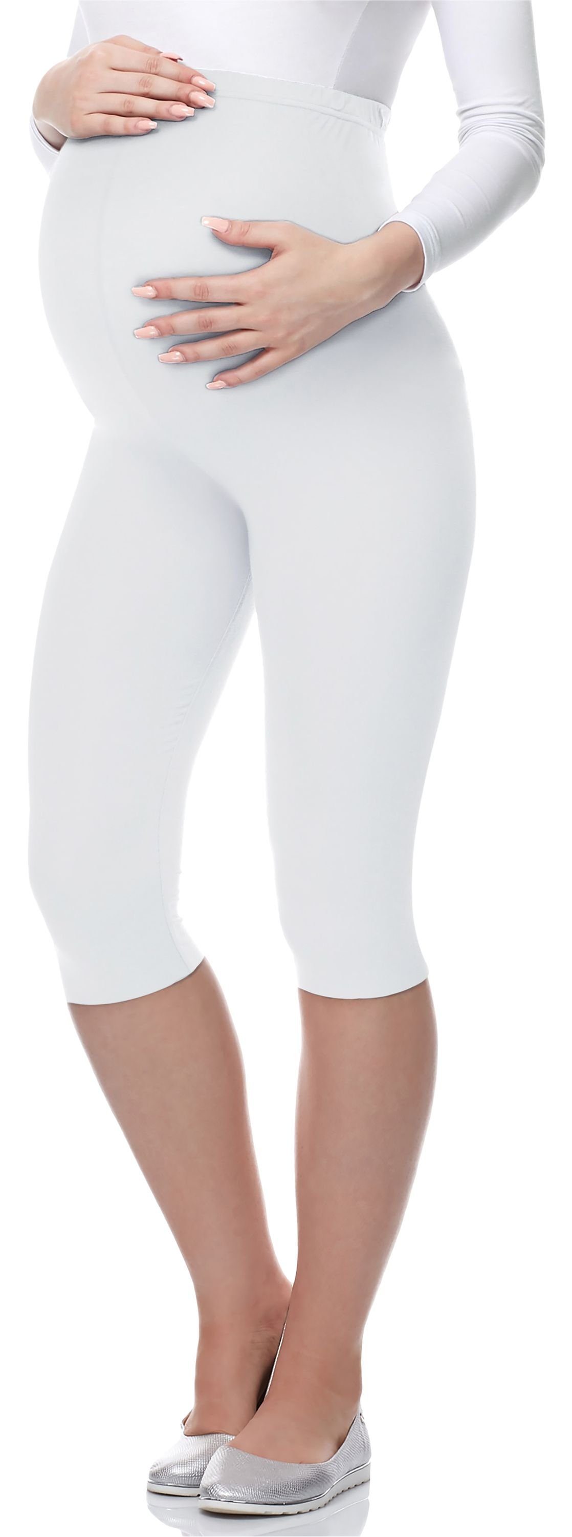 Be Mammy Umstandsleggings Damen 3/4 Capri Schwangerschafts Hosen (1-tlg) aus Viskose