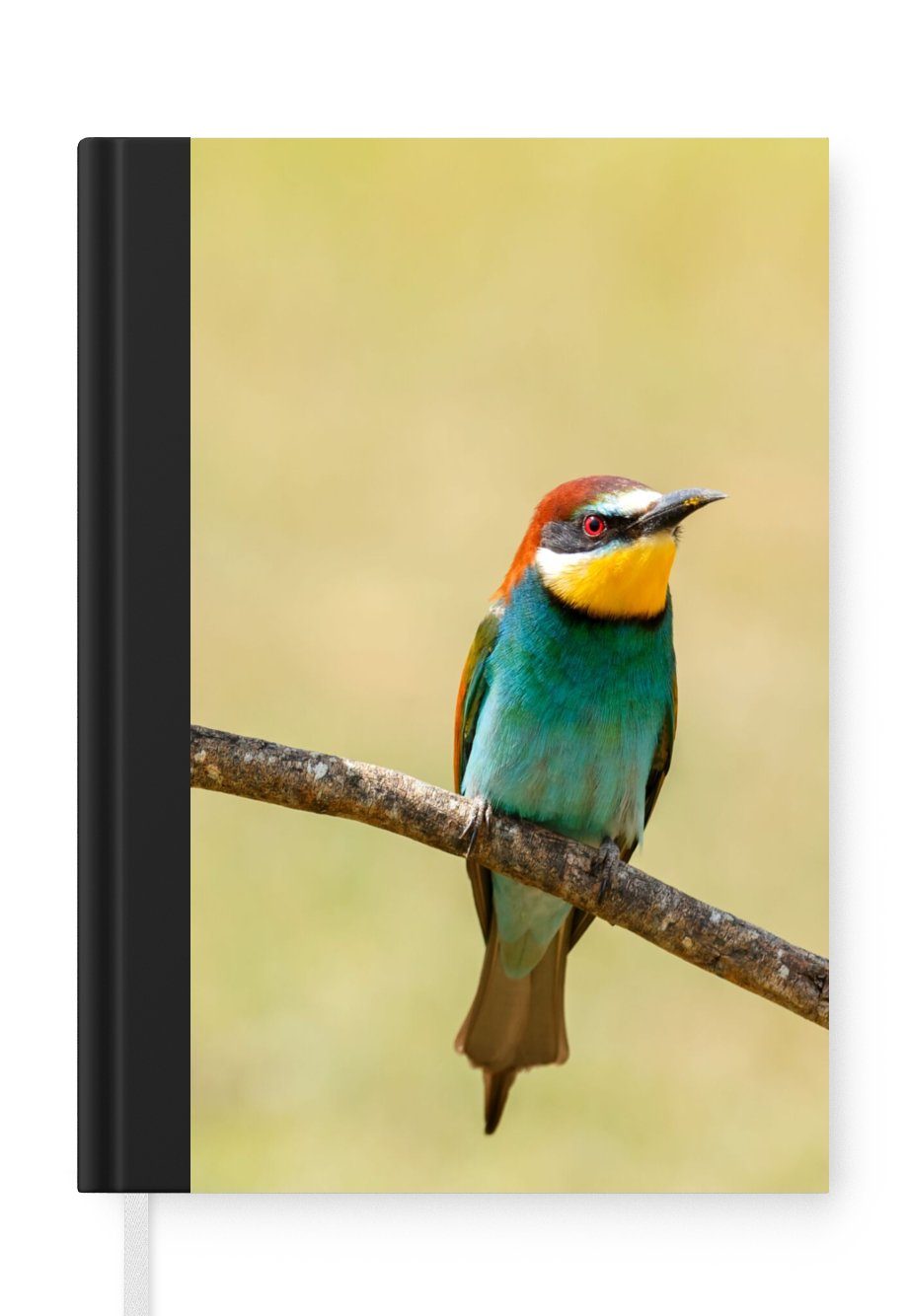MuchoWow Notizbuch Vögel - Tiere - Bienenfresser, Journal, Merkzettel, Tagebuch, Notizheft, A5, 98 Seiten, Haushaltsbuch