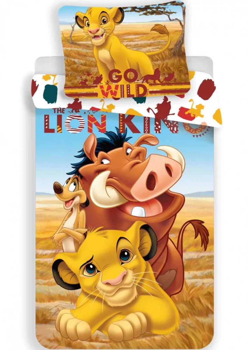 Disney Kinderbettwäsche König der Löwen Kinderbettwäsche 100x135cm Trio