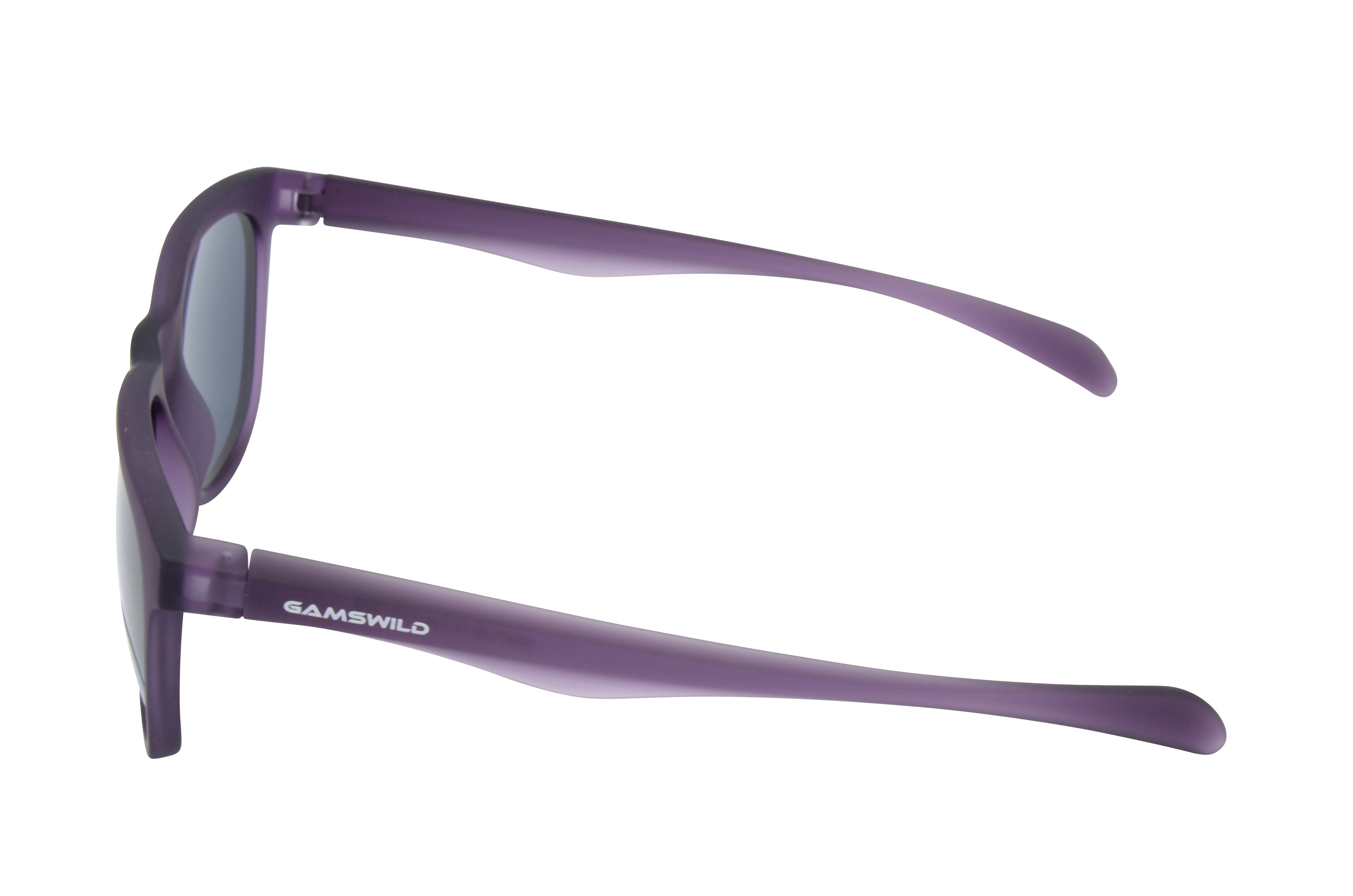 lila Brille Gamswild Damen Sonnenbrille Mode WM7526 GAMSSTYLE "Rubbertouch",