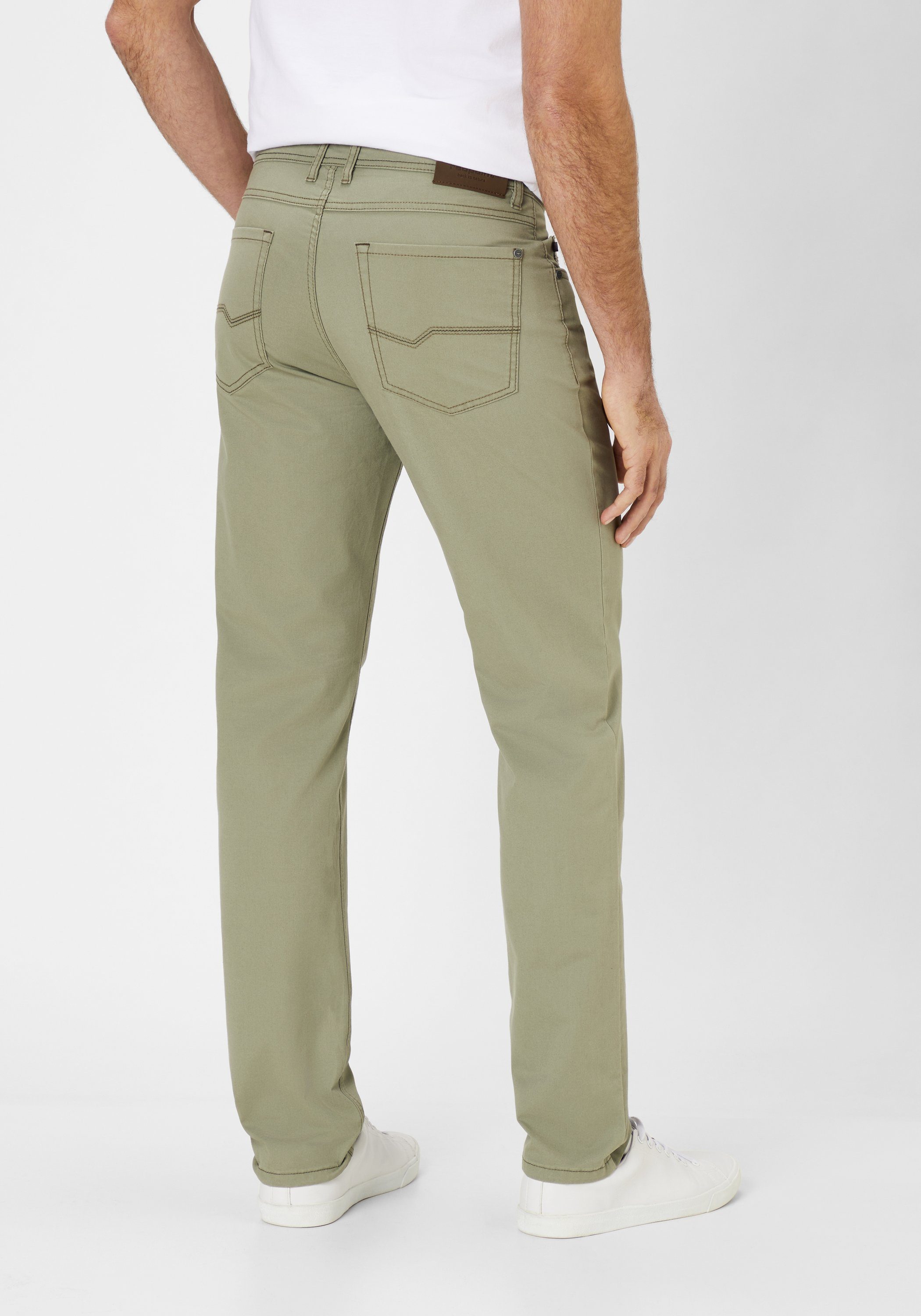 Redpoint Stoffhose mit Straight-Fit 5-Pocket Hose Stretch khaki MILTON