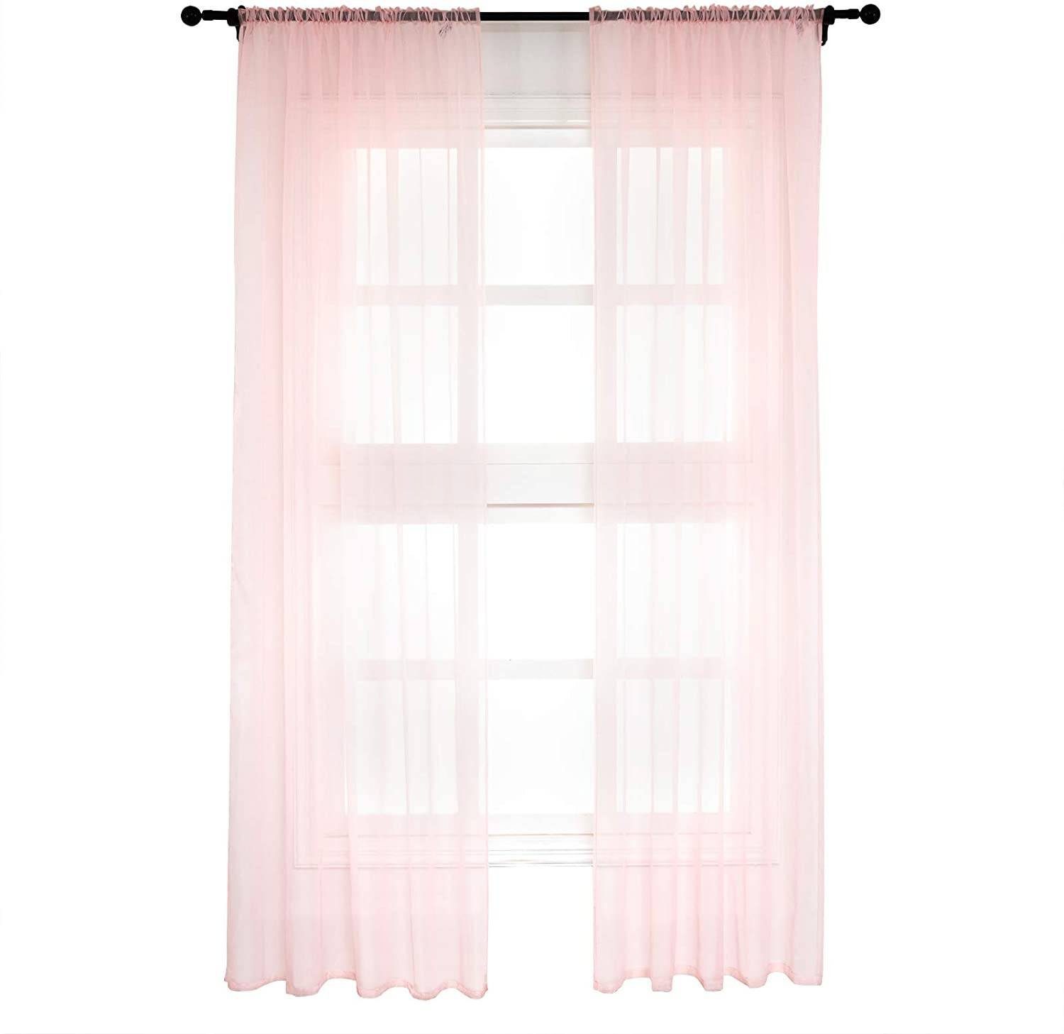 Woltu Gardine VH5511rs-2, (2 St), halbtransparent, günstig online kaufen