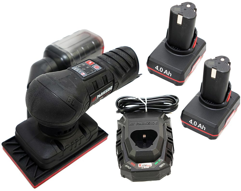 PARKSIDE PERFORMANCE® Akku-Schwingschleifer 12V Akku Schwingschleifer PASSP 12, max. 10000 U/min