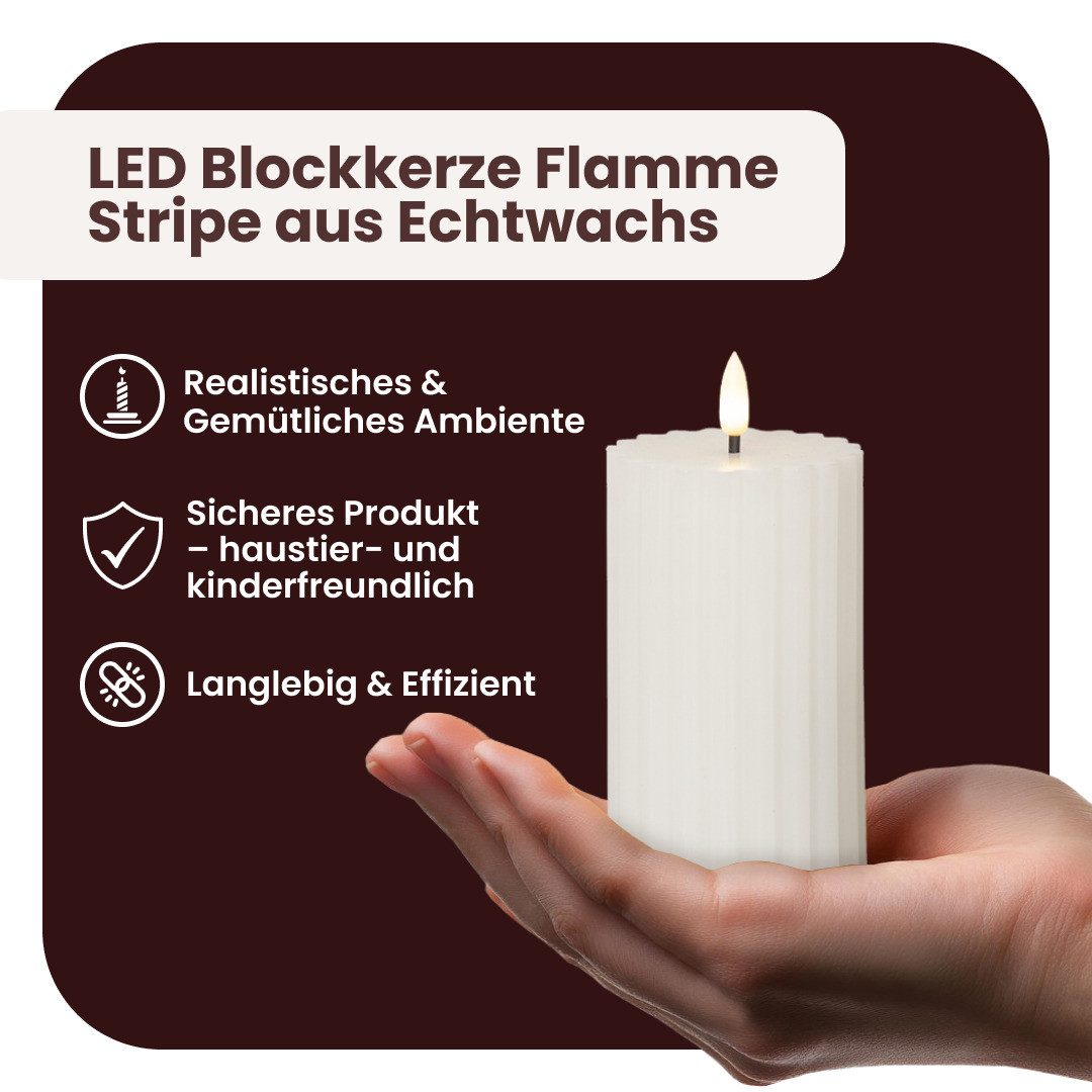 STAR TRADING LED-Kerze Flamme Stripe (1-tlg) günstig online kaufen