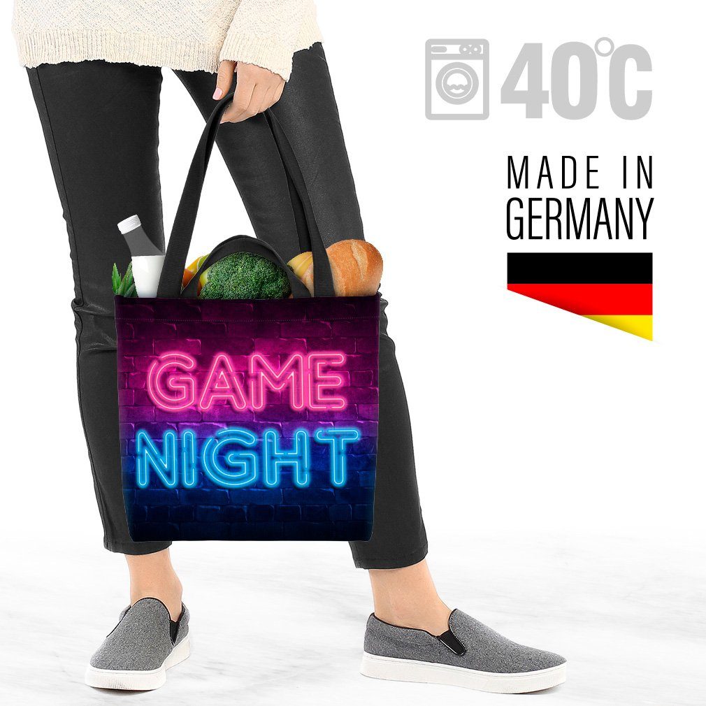 Spiel Game Henkeltasche Night Spruch Player Sh (1-tlg), Game VOID Night Player Bar Schrift Gamer