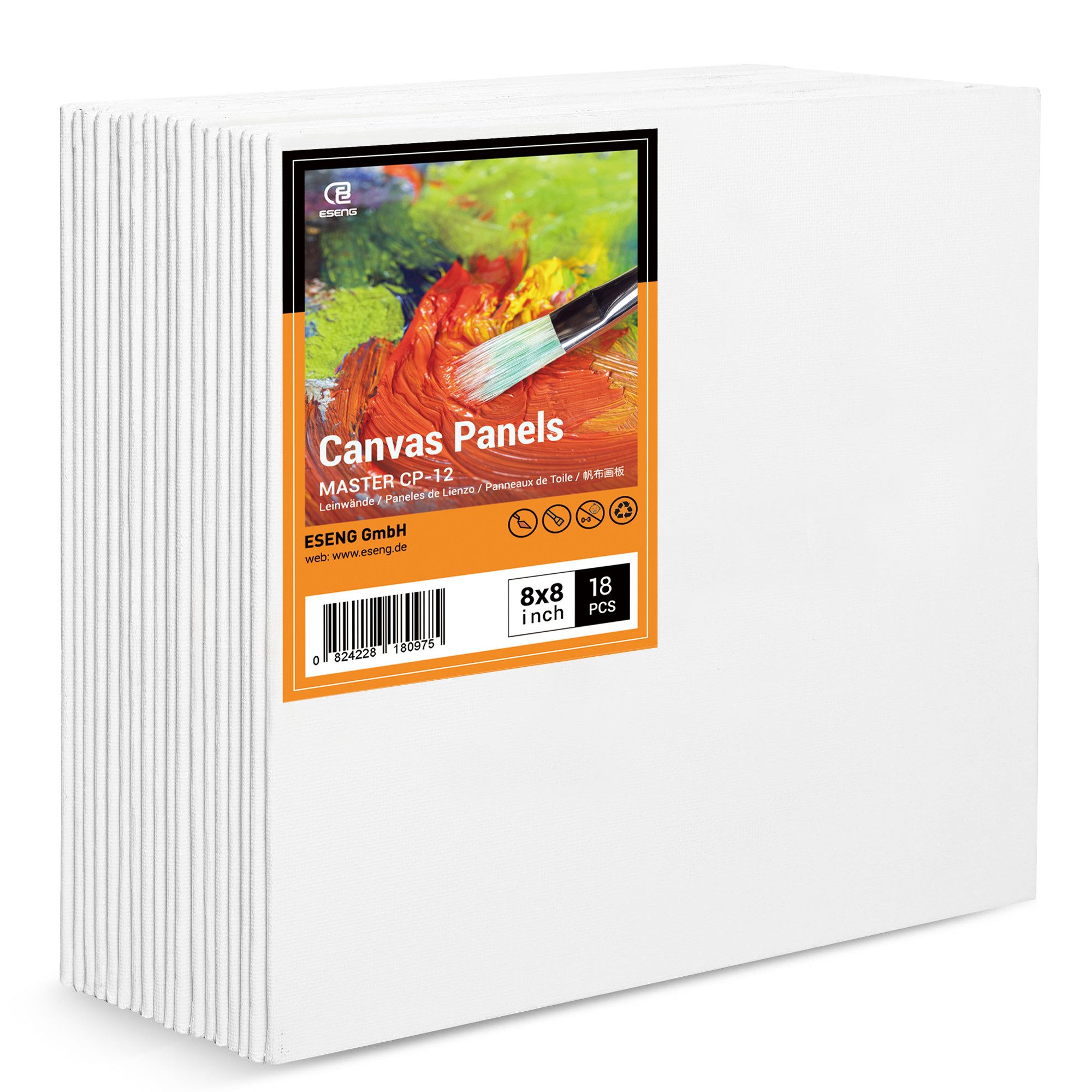 ESENG Leinwand zum Bemalen, MASTER CP-12, 100% Baumwolle, 3mm dick, Größenvielfalt