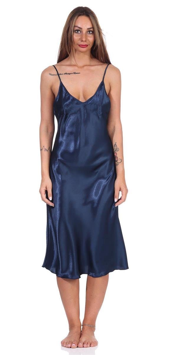 EloModa Negligé Damen Negligé Nachtwäsche Nachtkleid Dessous Satin; S M L XL 2XL (1-tlg)