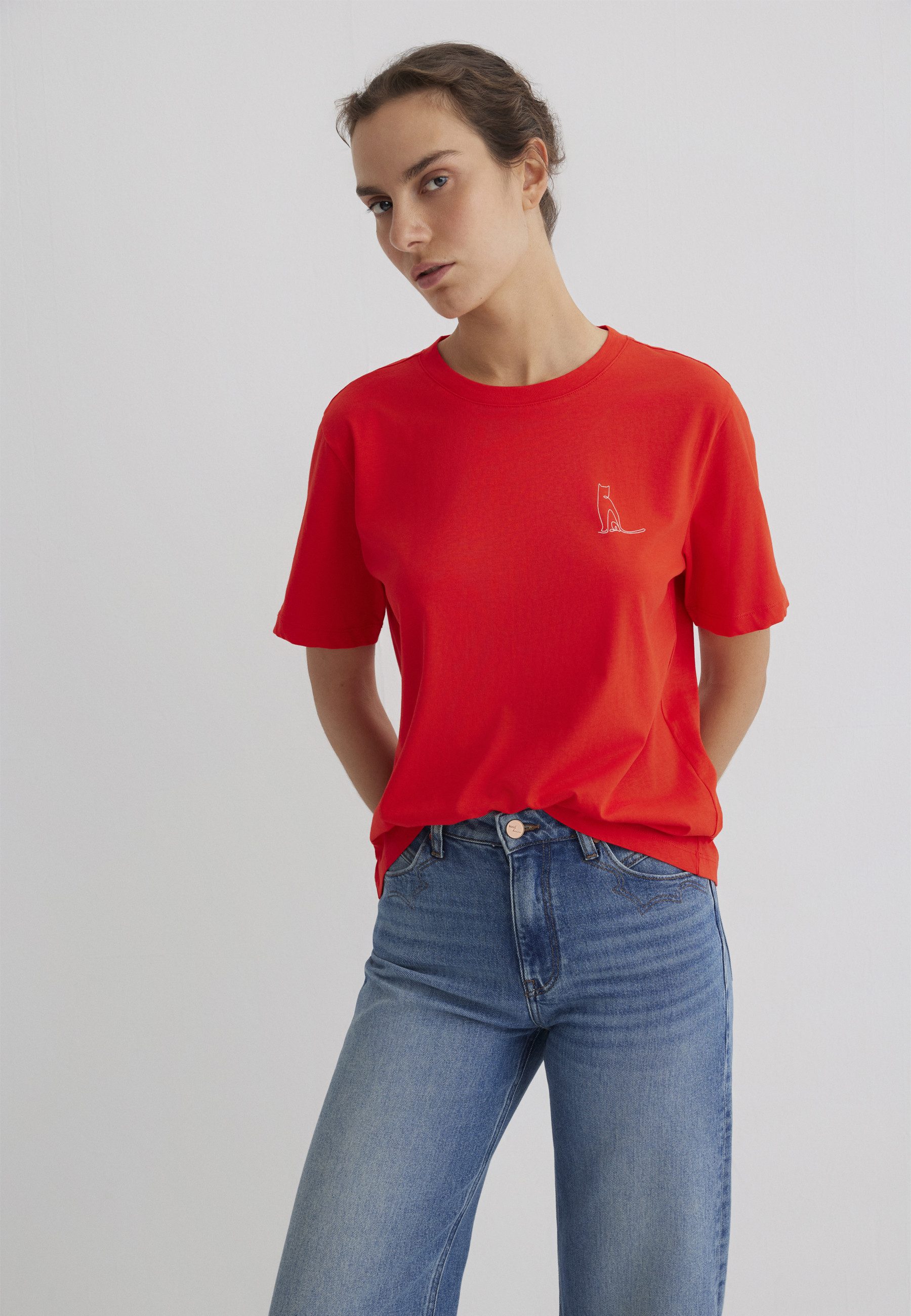 Mavi T-Shirt GRAPHIC TEES Katzen T-Shirt