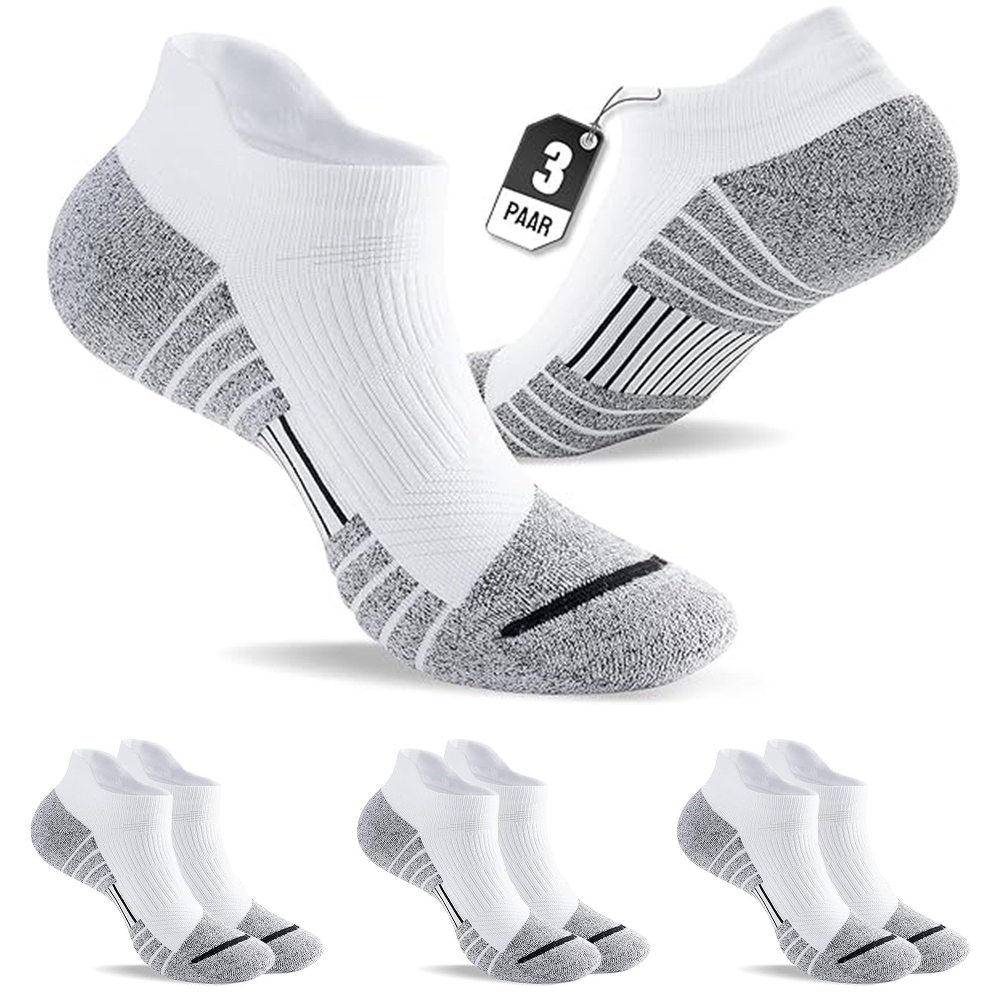 BRAIDOL Kurzsocken 3 Paar Sneaker Socken günstig online kaufen