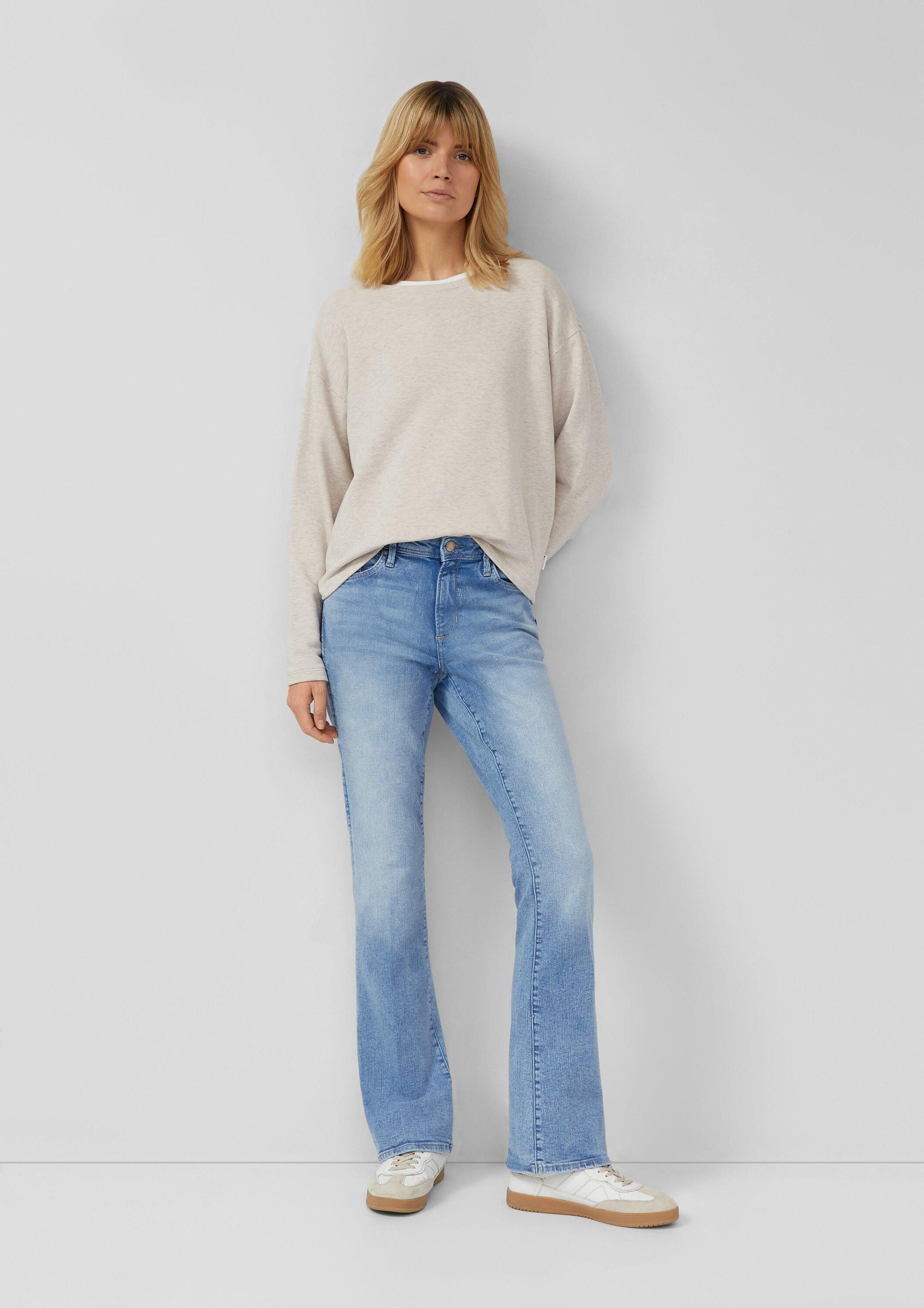 s.Oliver Bootcut-Jeans Jeans-Hose BEVERLY Jeans Beverly / Slim Fit / Mid Rise / Bootcut Leg