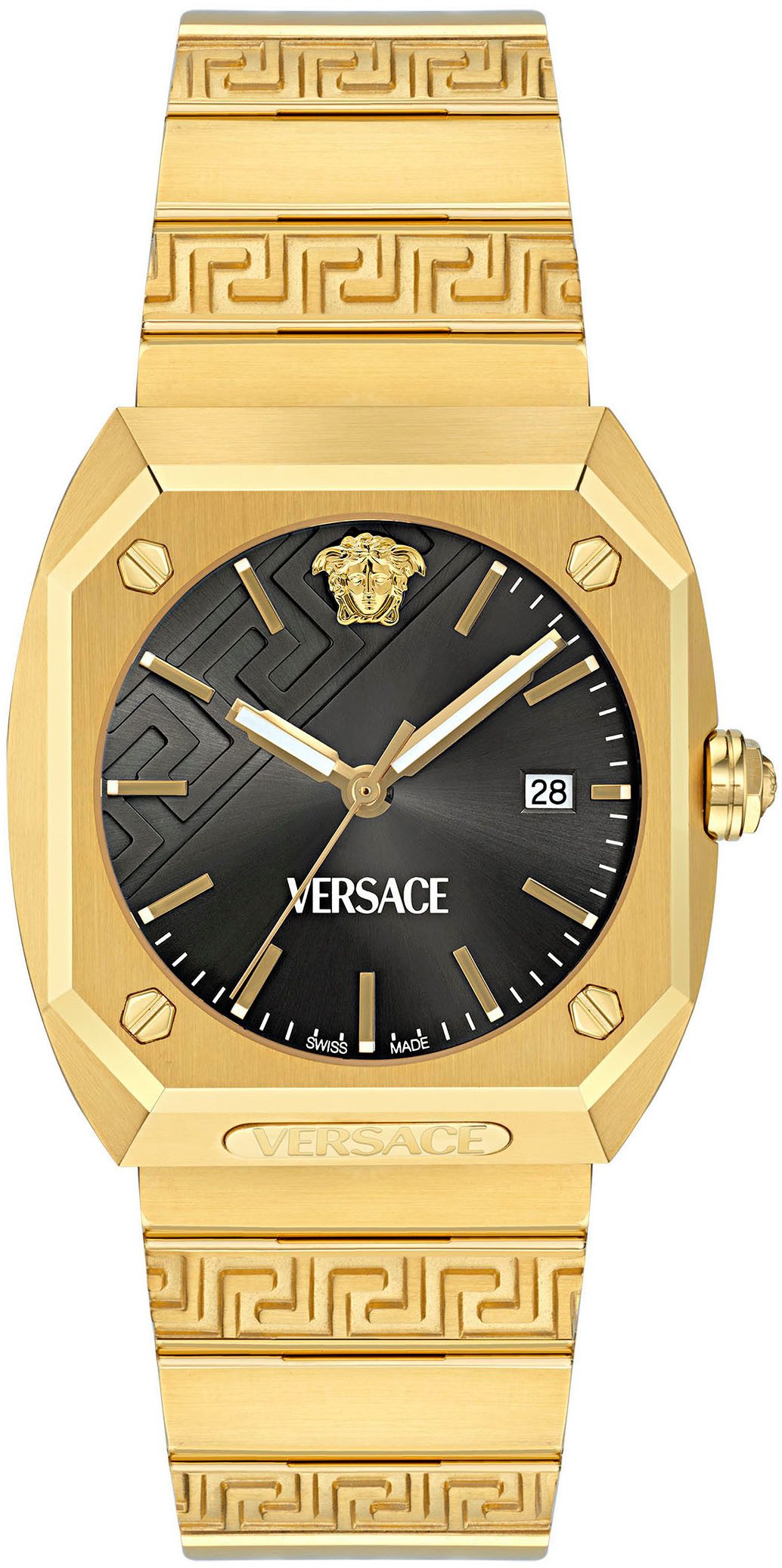 Versace Quarzuhr ANTARES, Armbanduhr, Herrenuhr, Saphirglas, Datum, Swiss Made, analog