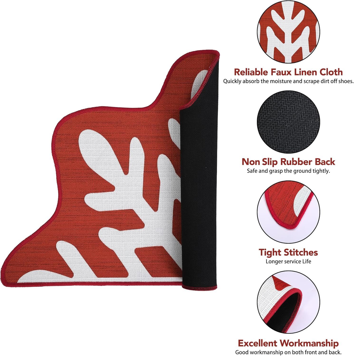 GarveeMore Fußmatte Weihnachts Dekorations,Schnee Willkommensmatte für Eing günstig online kaufen