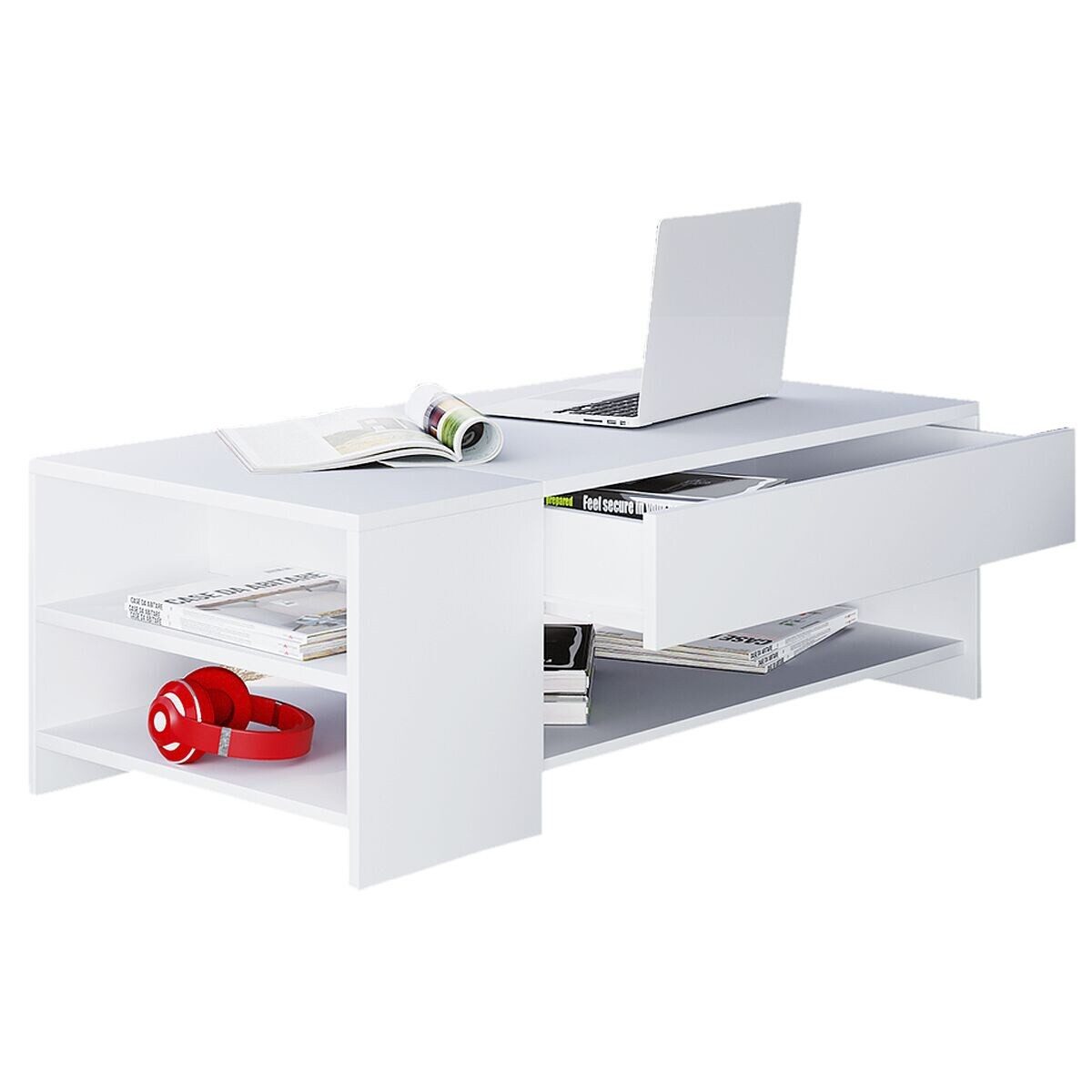 VCM - my home Couchtisch Tindus, rechteckig, Breite 100 cm, mit Schublade