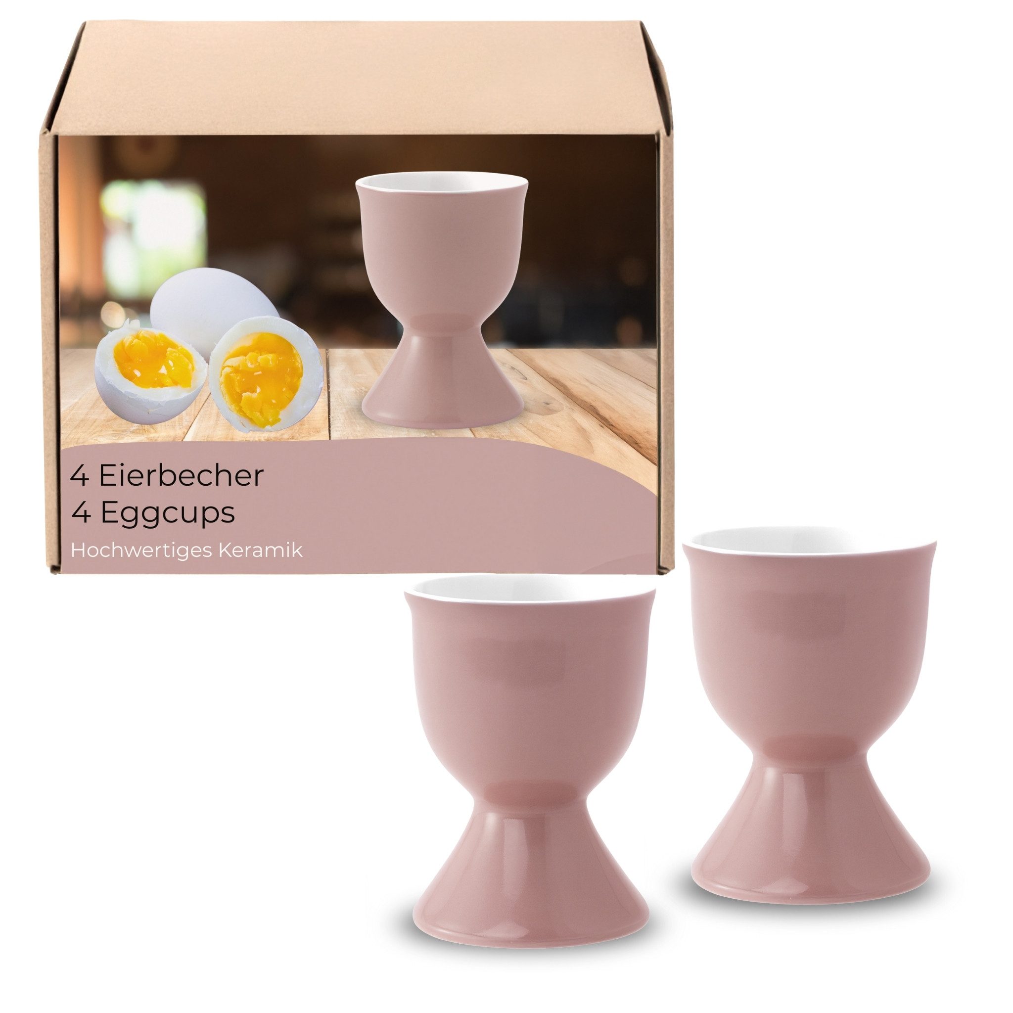 matches21 HOME & HOBBY Подставки для яиц, (4-tlg), Spülmaschinenfeste Eierhalter für Frühstückstisch