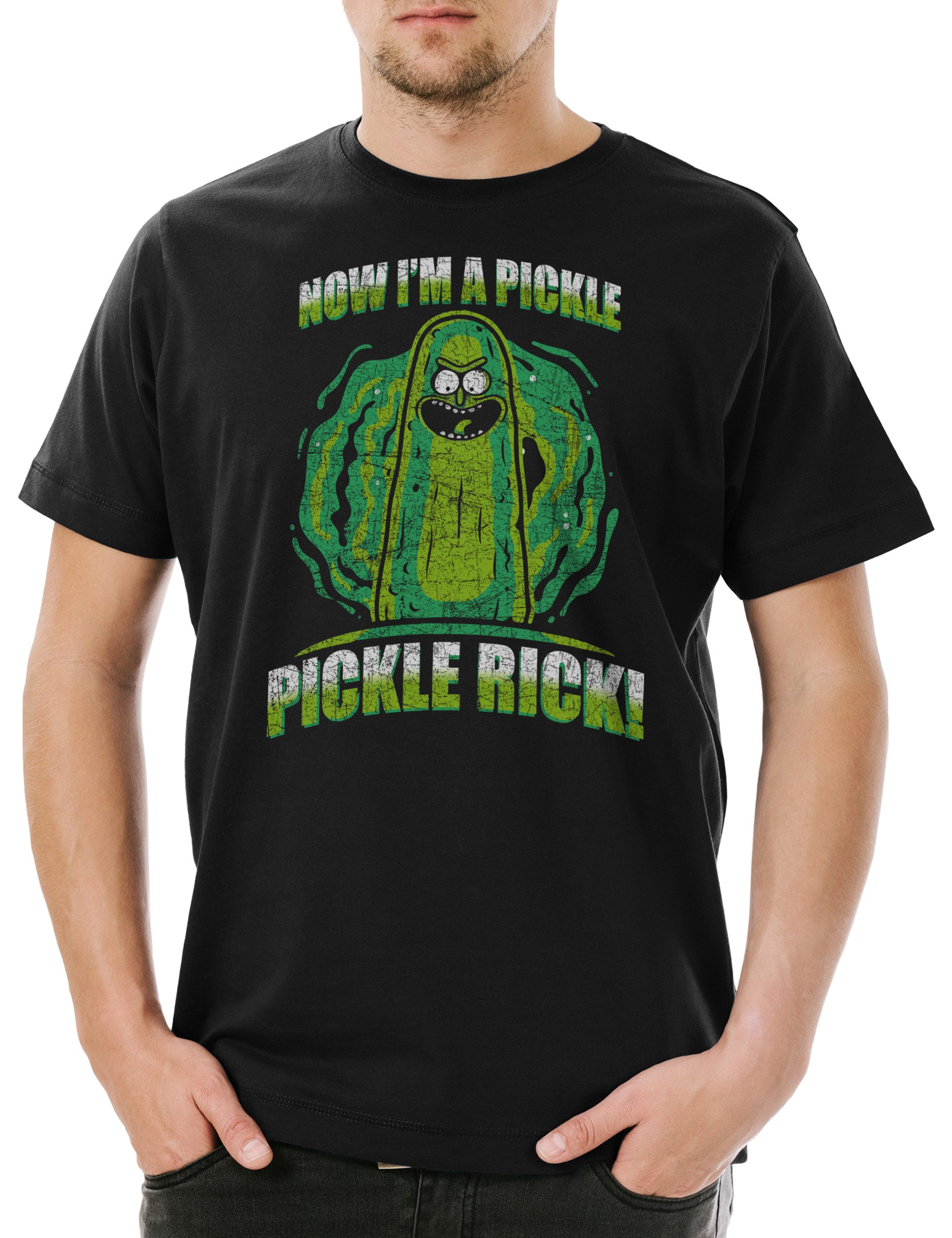 Print-Shirt Pickle Rick Herren T-Shirt Rick Sanchez Beth Smith Jerry Morty Gurke
