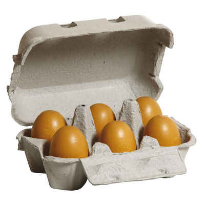 Erzi® Kaufladensortiment, (Set, 7-tlg), Eier, braun im Karton, Spielzeug-Ei, Holz-Ei