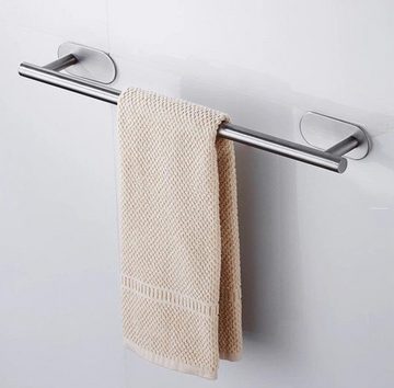 SOTOR Handtuchhalter Edelstahl Handtuchhalter 40cm lang Kein Loch Selbstklebend, Wandtuchhalter Edel Handtuchhalter