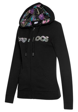 KangaROOS Kapuzensweatjacke mit aufwendiger KangaROOS Stickerei, Loungeanzug