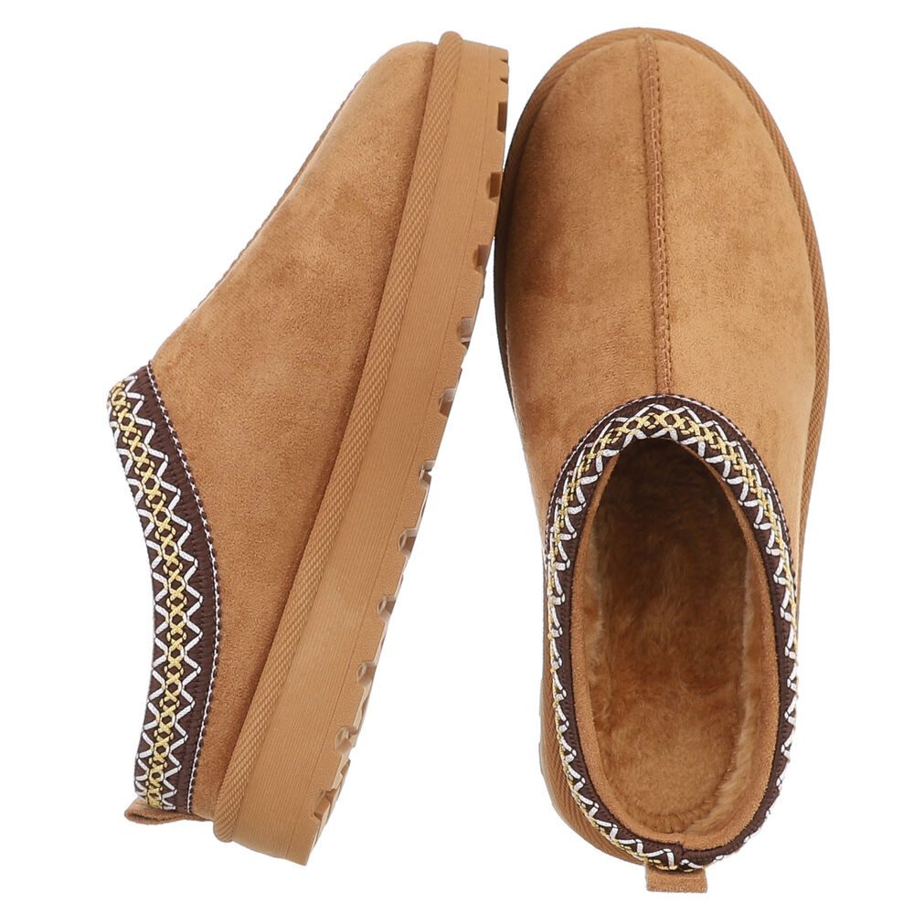 Ital-Design Bequeme Clogs für Damen mit dekorativen Details Snowboots (9045 günstig online kaufen