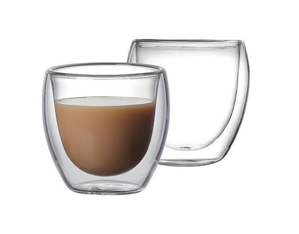 Gläser-Set Espresso Gläser doppelwandig 2er Set 65ml Rungassi 3980