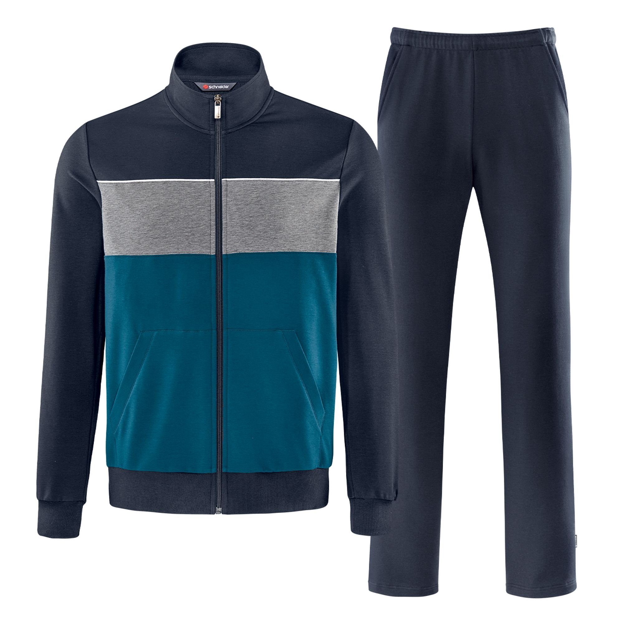SCHNEIDER mysticblue/granit Trainingsanzug Sportswear (6208)