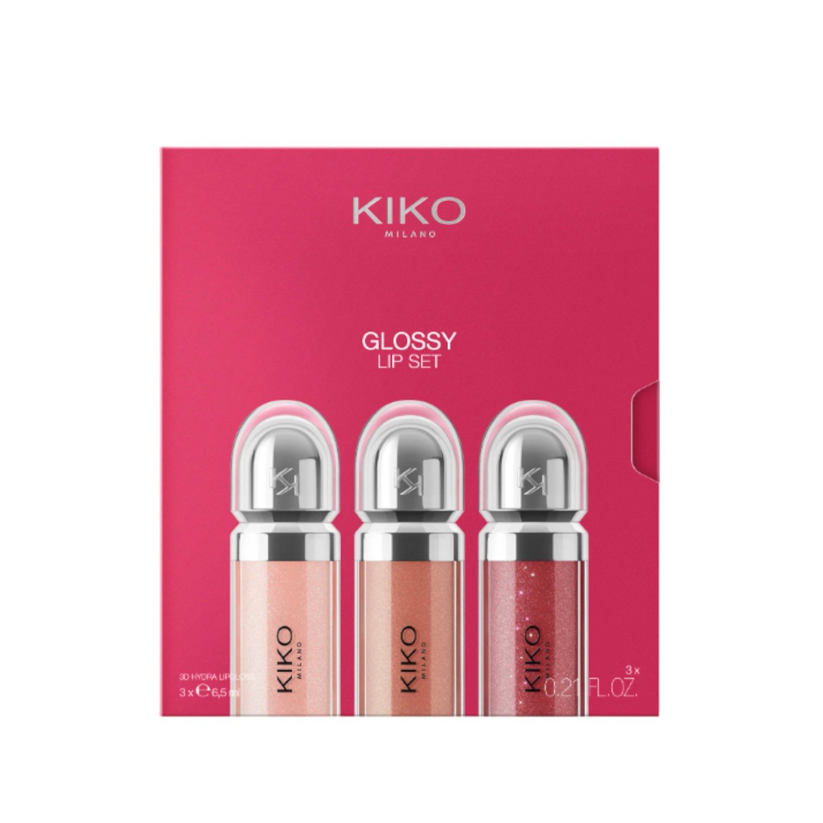 KIKO Milano Lippenpflege-Set KIKO Milano Glossy Lip Set, 3-tlg.