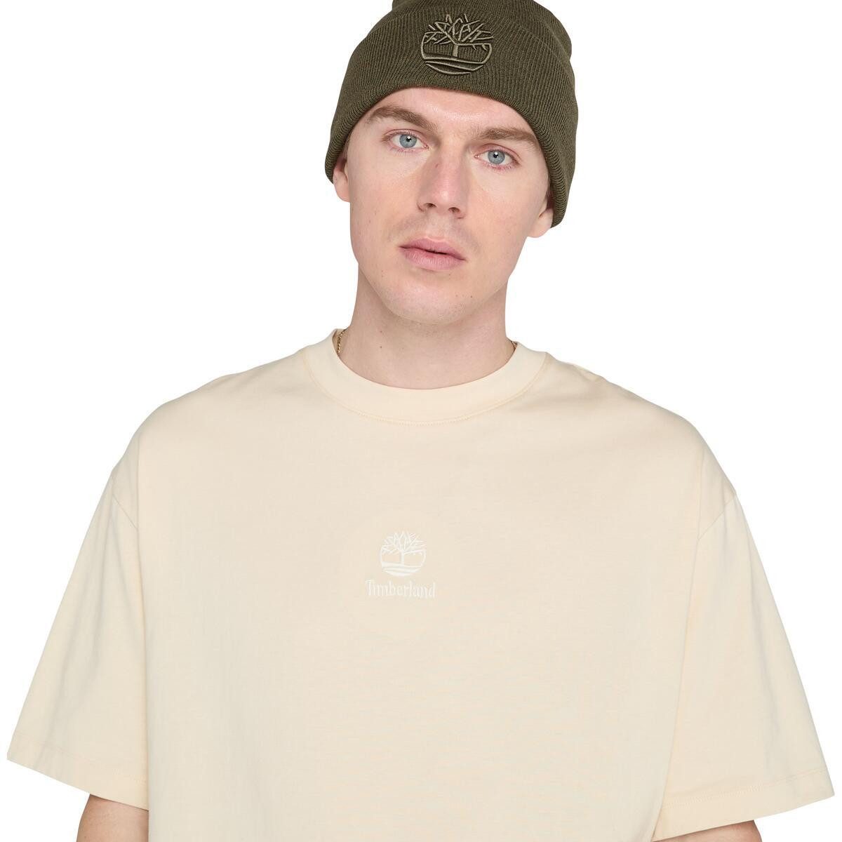 Timberland T-Shirt HAMPTHON Tonal Stack Logo Tee mit Rundhalsausschnitt, aus Baumwolle