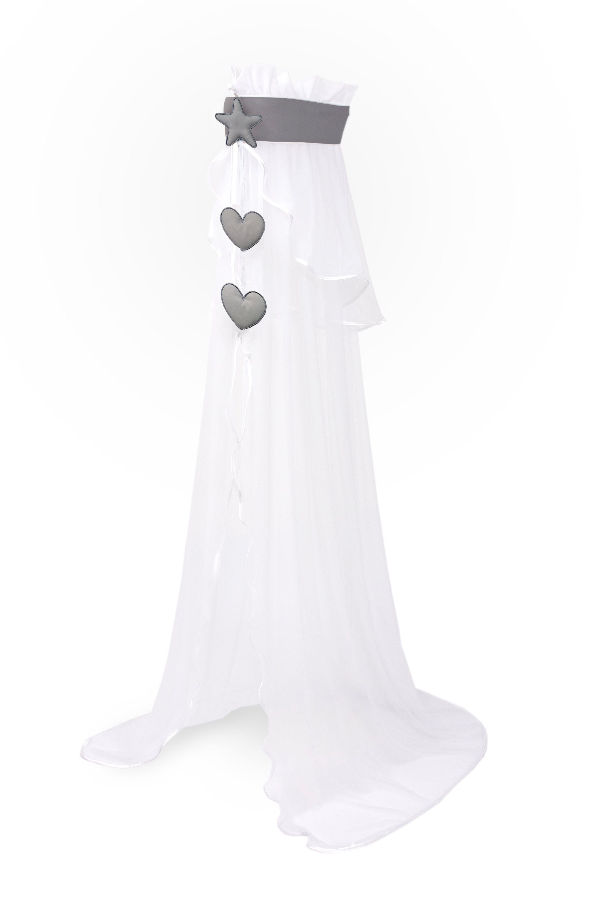 Amilian Betthimmel (Himmel für Babybett; Stubenwagen; Babywiege), Chiffon- oder Vollstoffhimmel