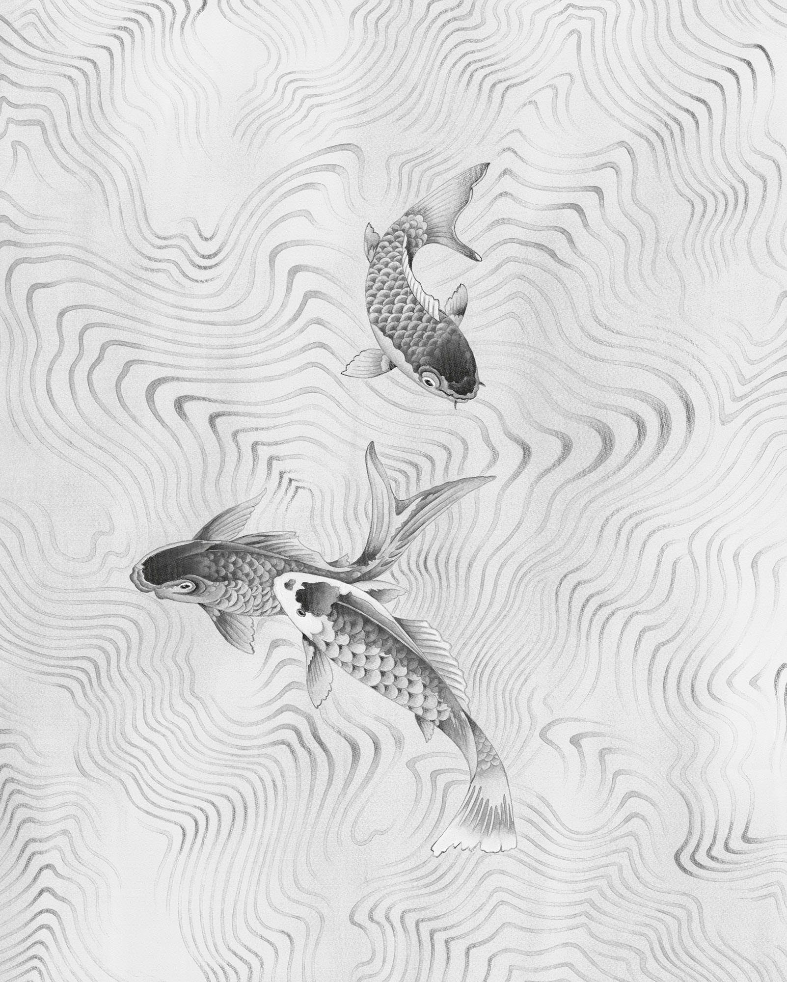 Komar Vliestapete Digitaldruck Vlies - Perfect Pond - Größe 200 x 250 cm, glatt, bedruckt, (1 St), Wohnzimmer, Schlafzimmer