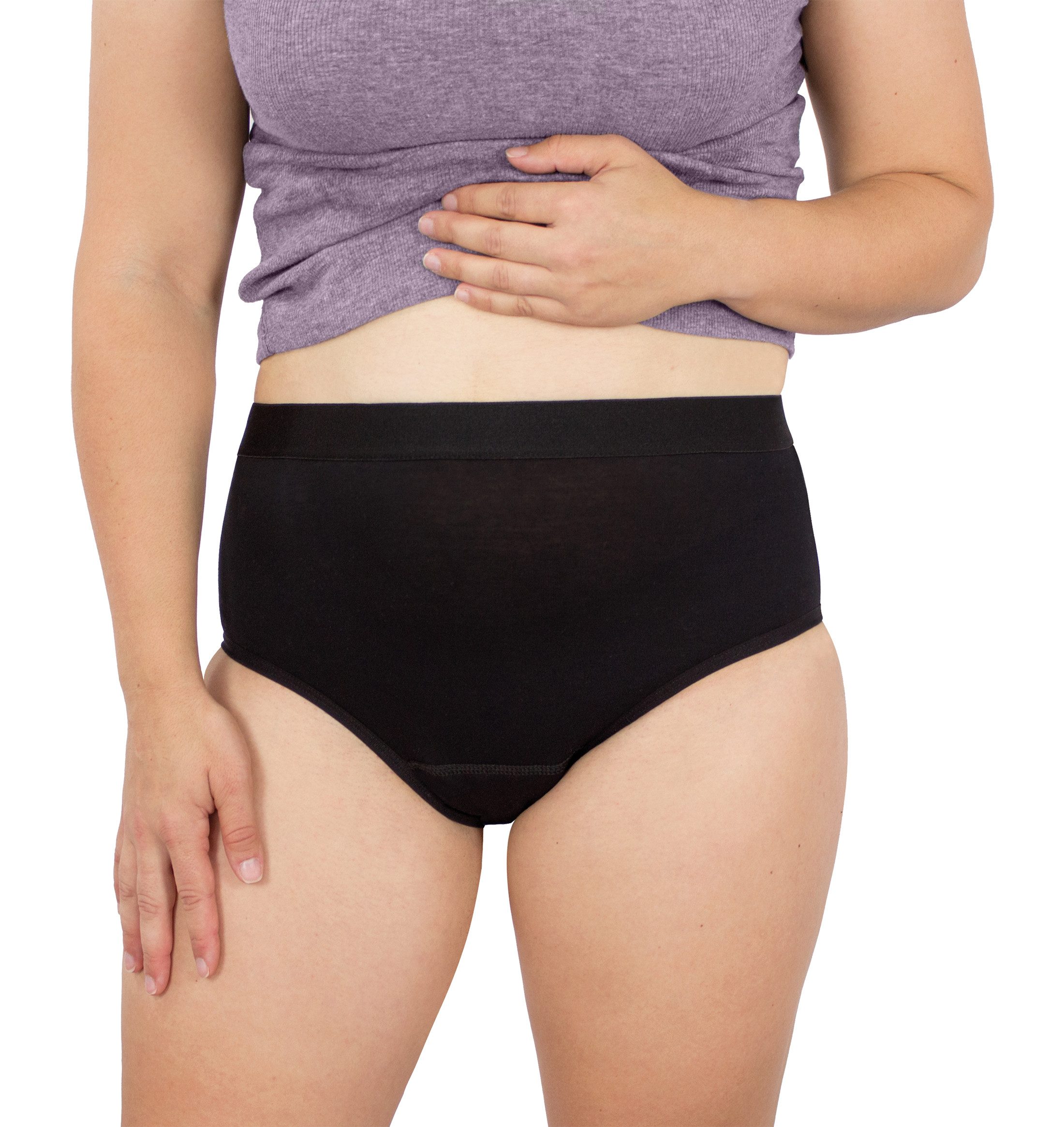 Inkontinenzslip mit integrierter dünner, 5-Lagen-Technologie Saugeinlage, High-Waist