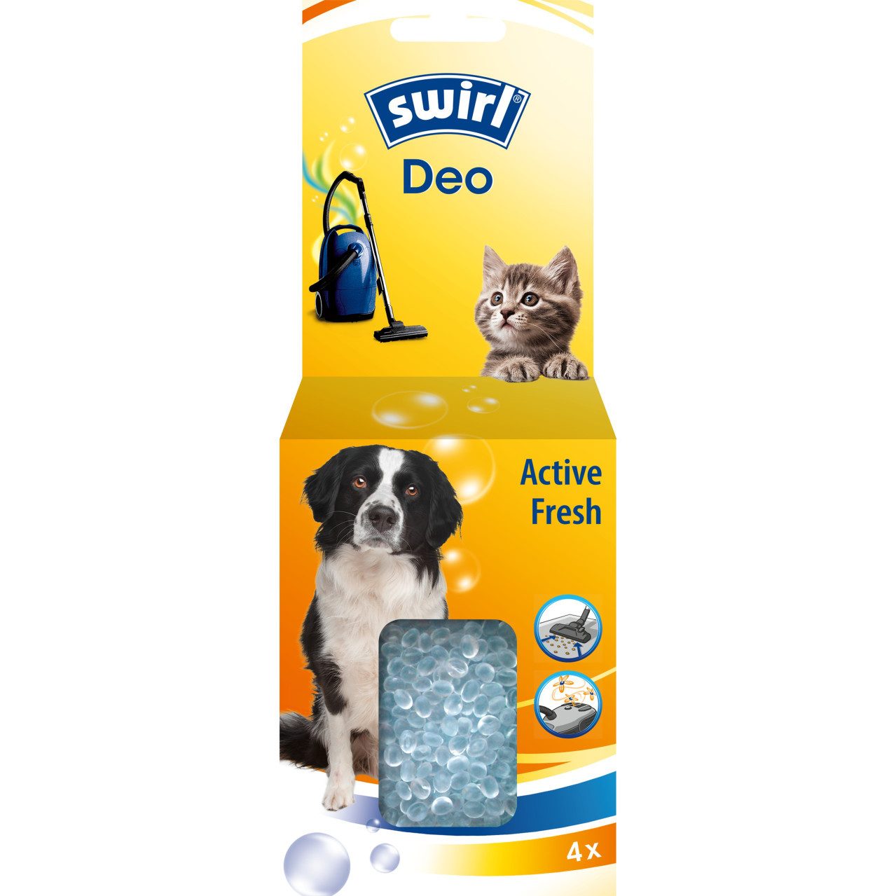 Swirl Staubsaugerbeutel Swirl Deo Perlen für Staubsauger Active Fresh 4