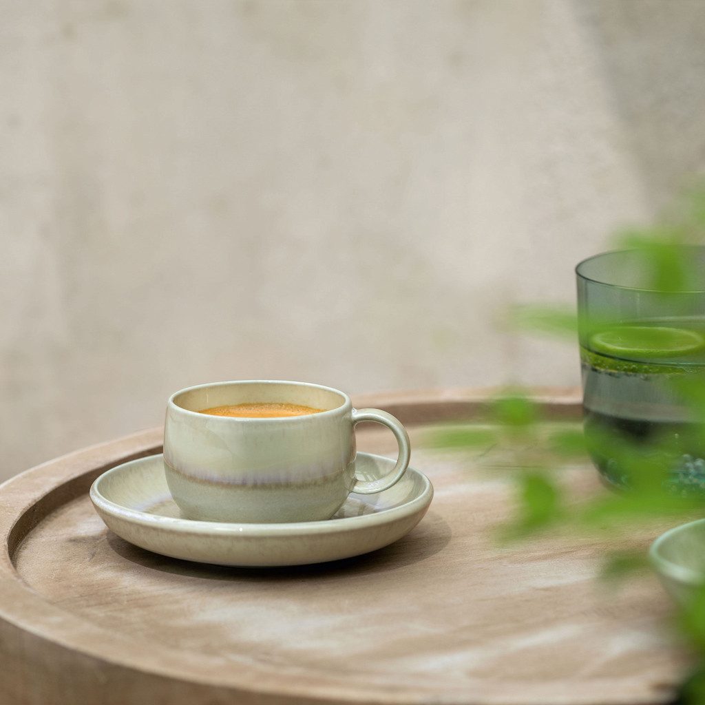 like. by Villeroy & Boch Espressotasse Perlemor Espressotasse 0,1l, 1-tlg., Porzellan, Premium Porcelain, mikrow.- & spülm.sicher, Made in Germany