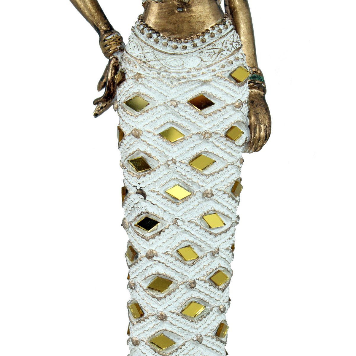 colourliving Afrikafigur Afrika handbemalt Afrikanische Figur Frau Dekofiguren, Hand der mit Hüfte auf Deko