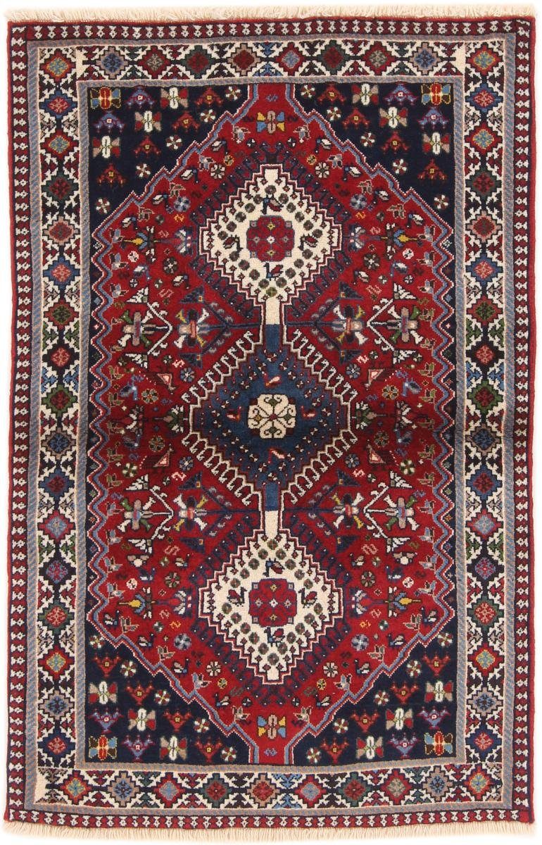 Orientteppich Yalameh 86x134 Handgeknüpfter Orientteppich / Perserteppich, Nain Trading, rechteckig, Höhe: 12 mm