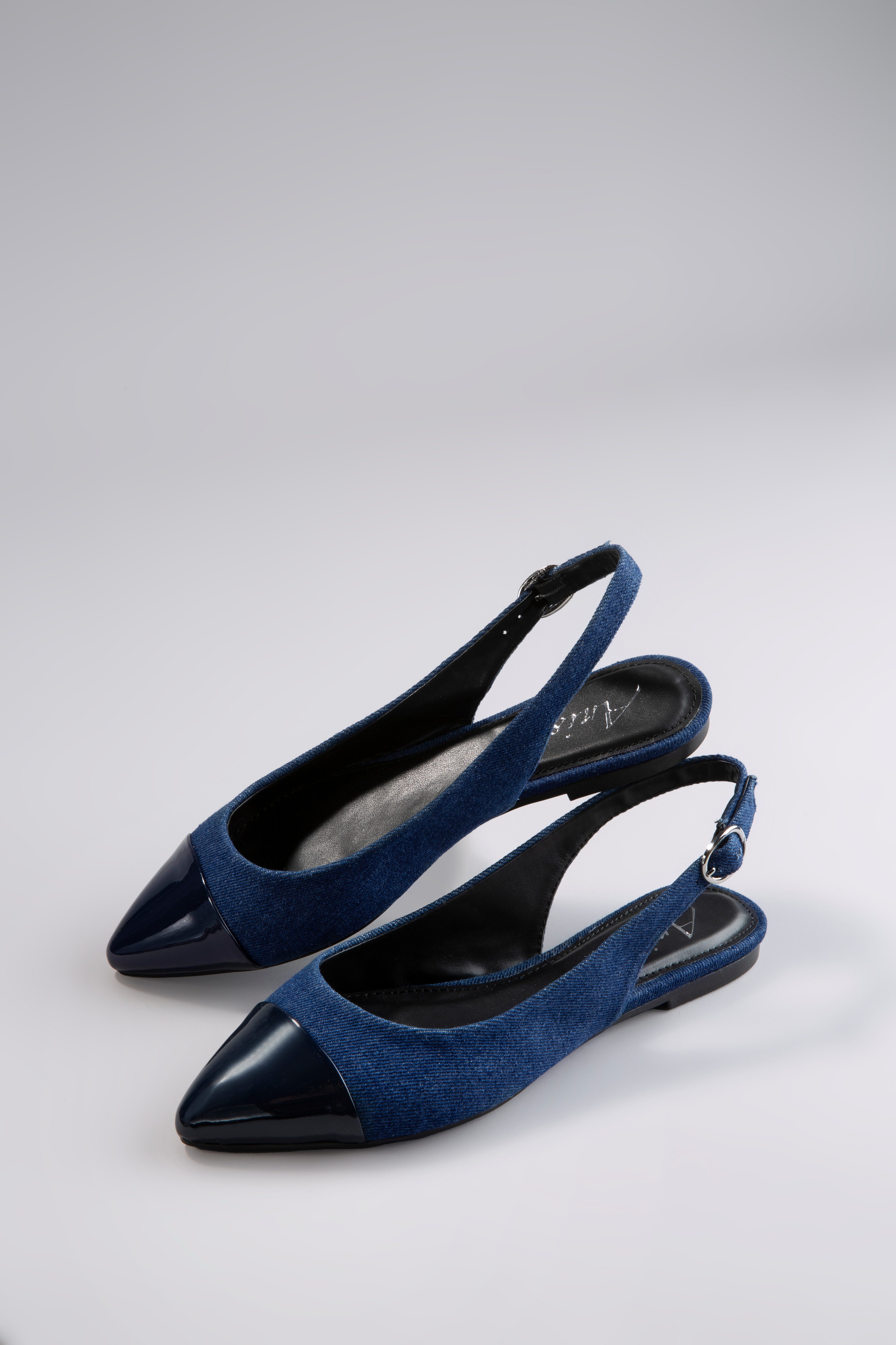 Aniston SHOES Slingpumps, Flat, Sommerschuh, Lackspitze günstig online kaufen