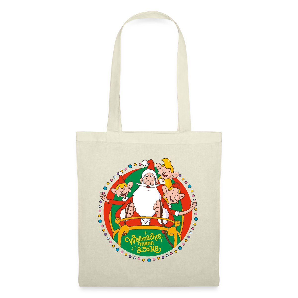 Henkeltasche Weihnachtsmann & Co. KG Logo Stoffbeutel