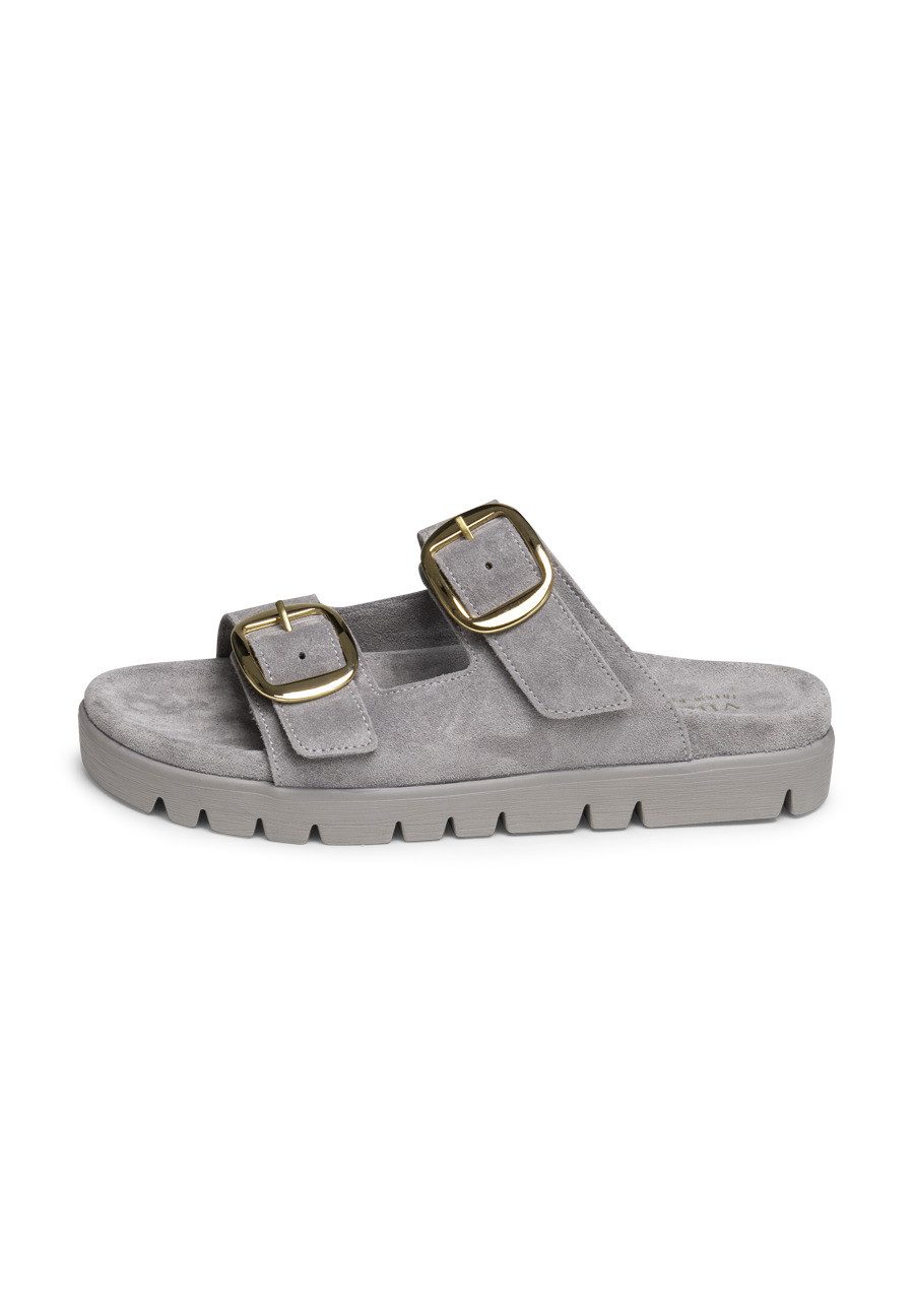 vitaform Damen Pantoletten Veloursleder Pantolette